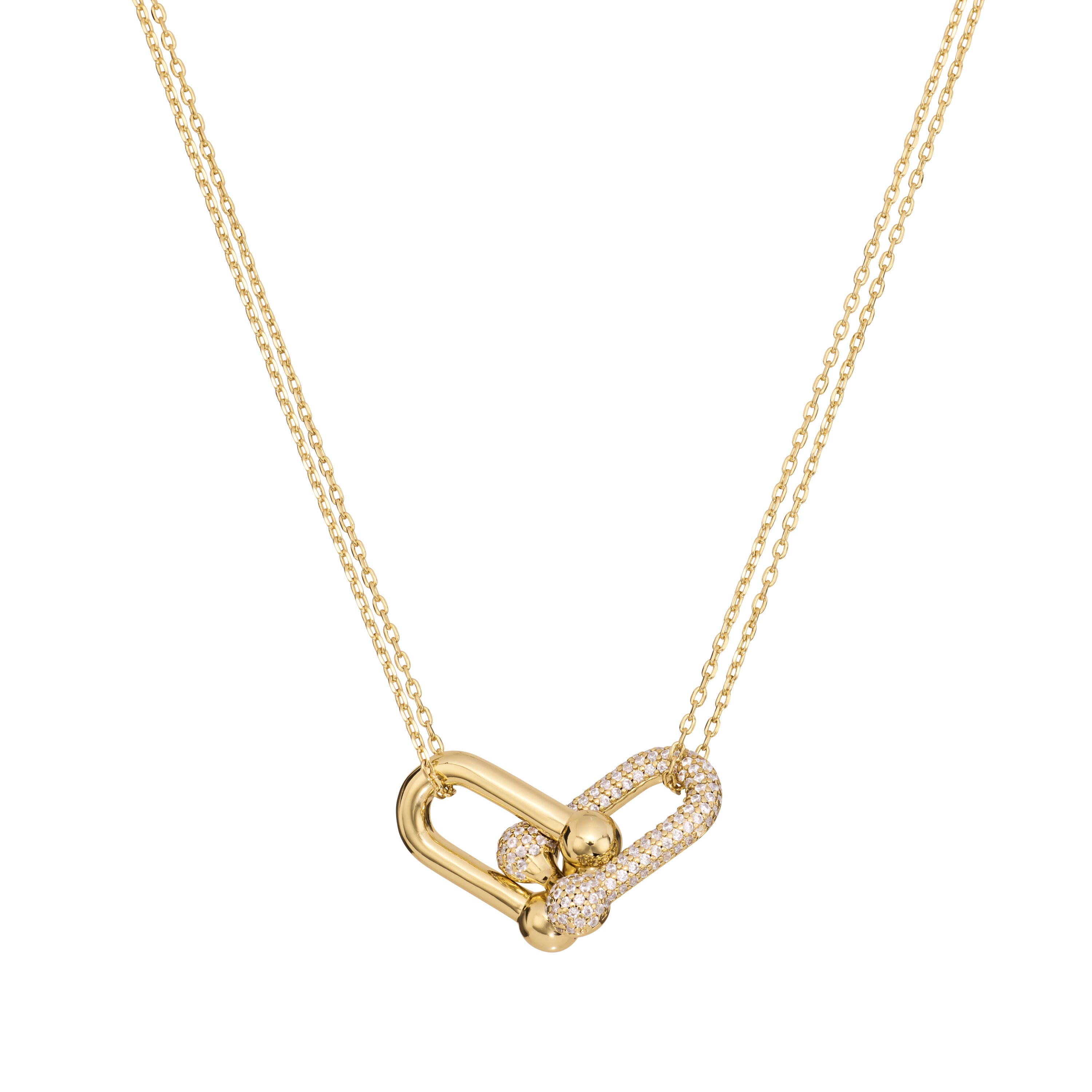 The Pavé Horsebit Link Necklace