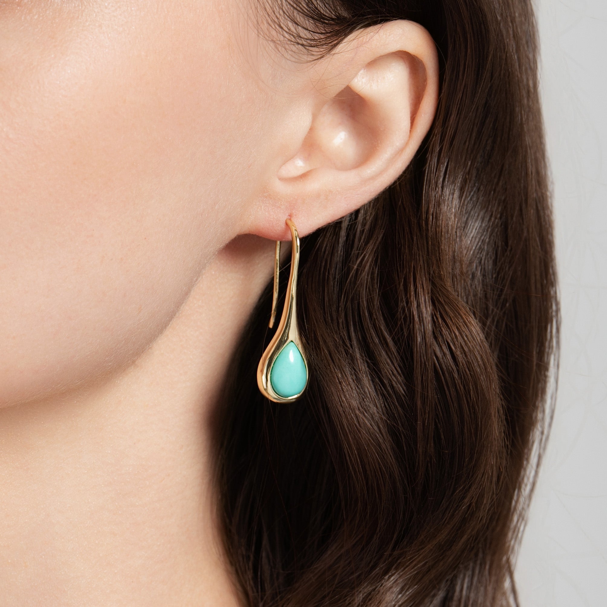 Turquoise Tide Drop Earrings