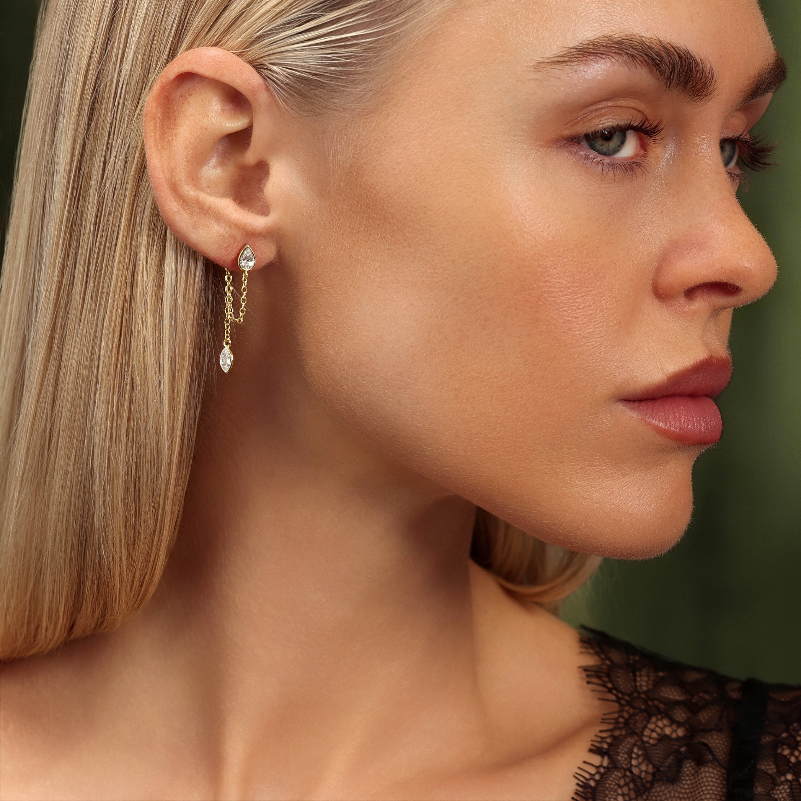 The Marquise Duo Chain Drops