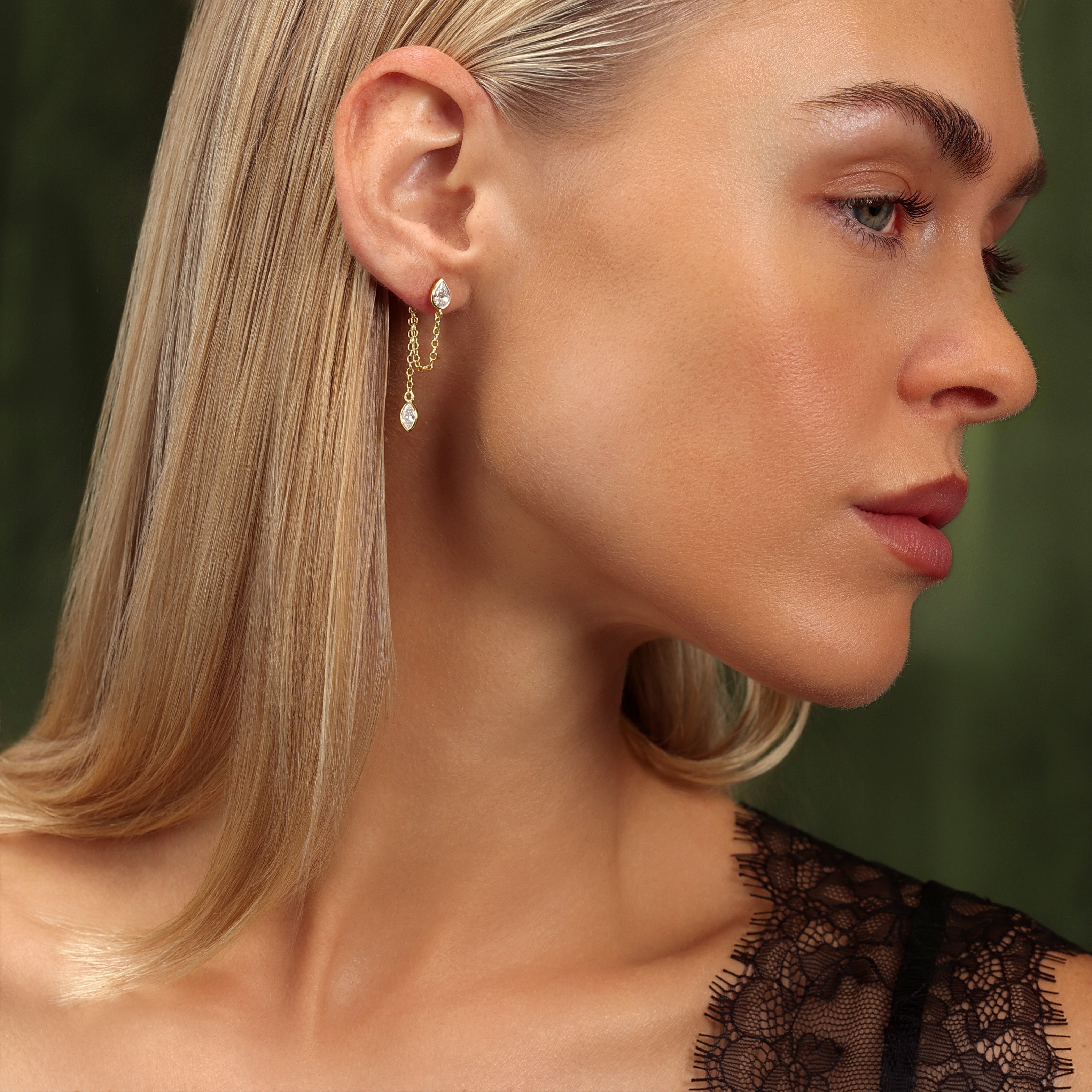 The Marquise Duo Chain Drops