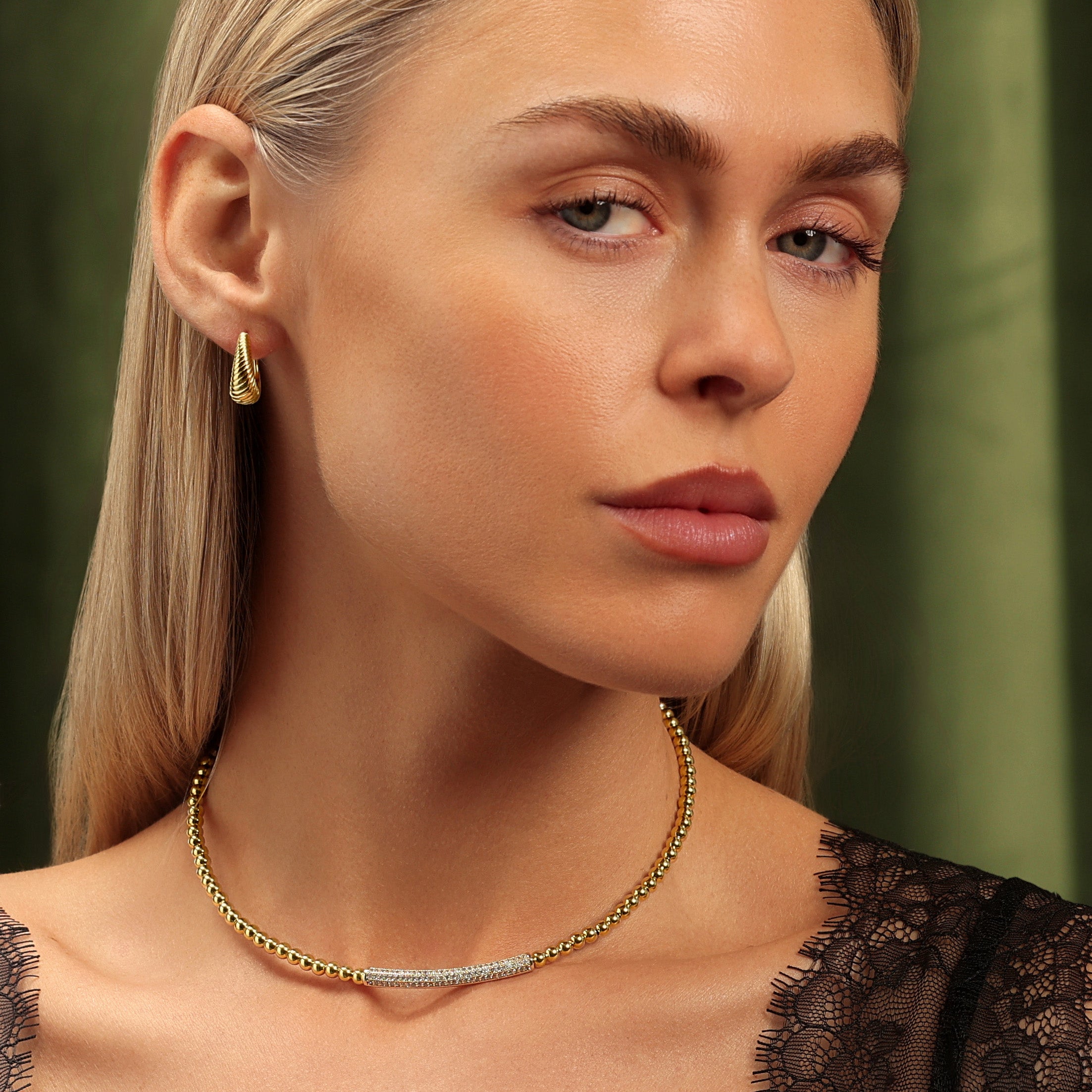 The Solstice Ribbed Hoop Earrings