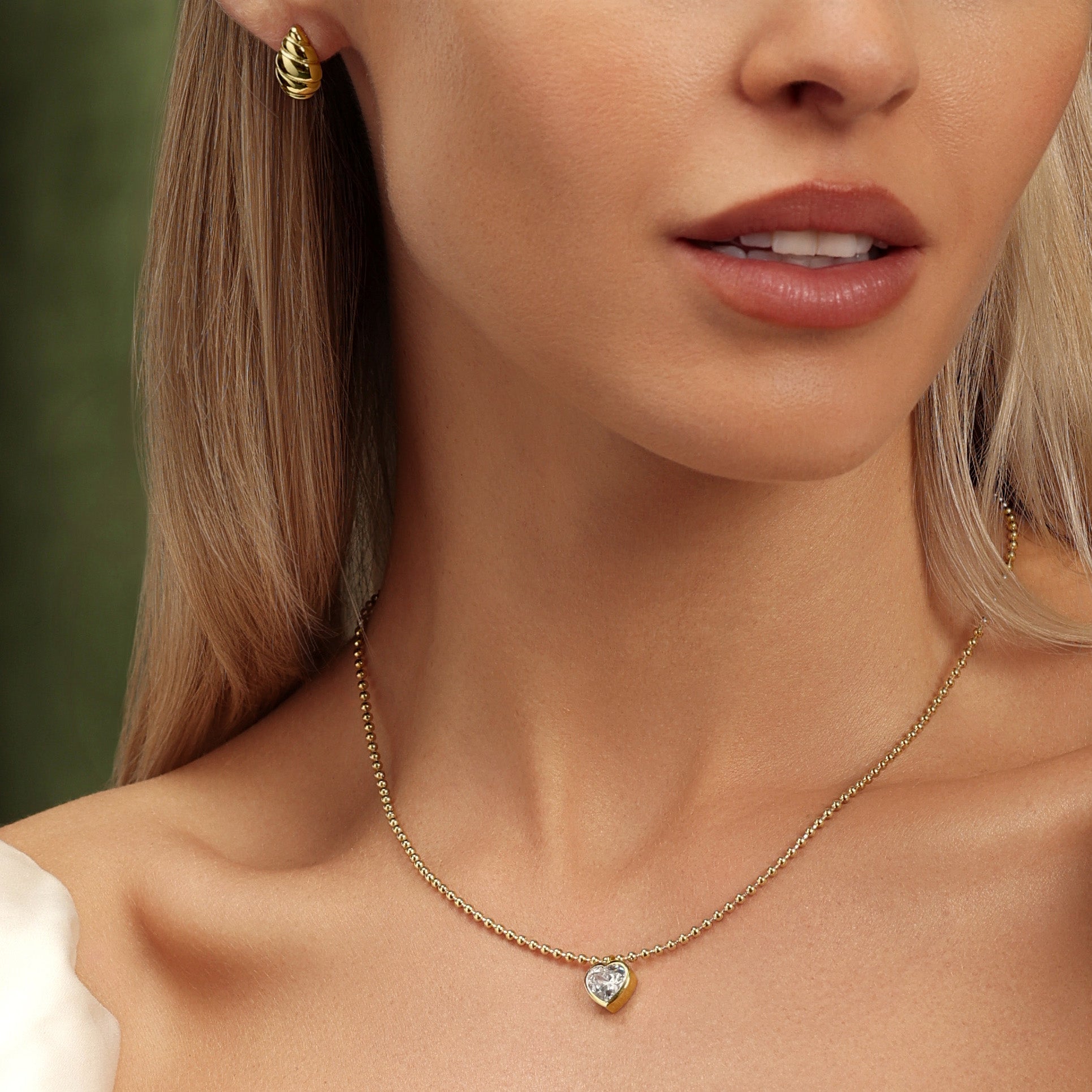 The Celeste Heart Pendant Necklace