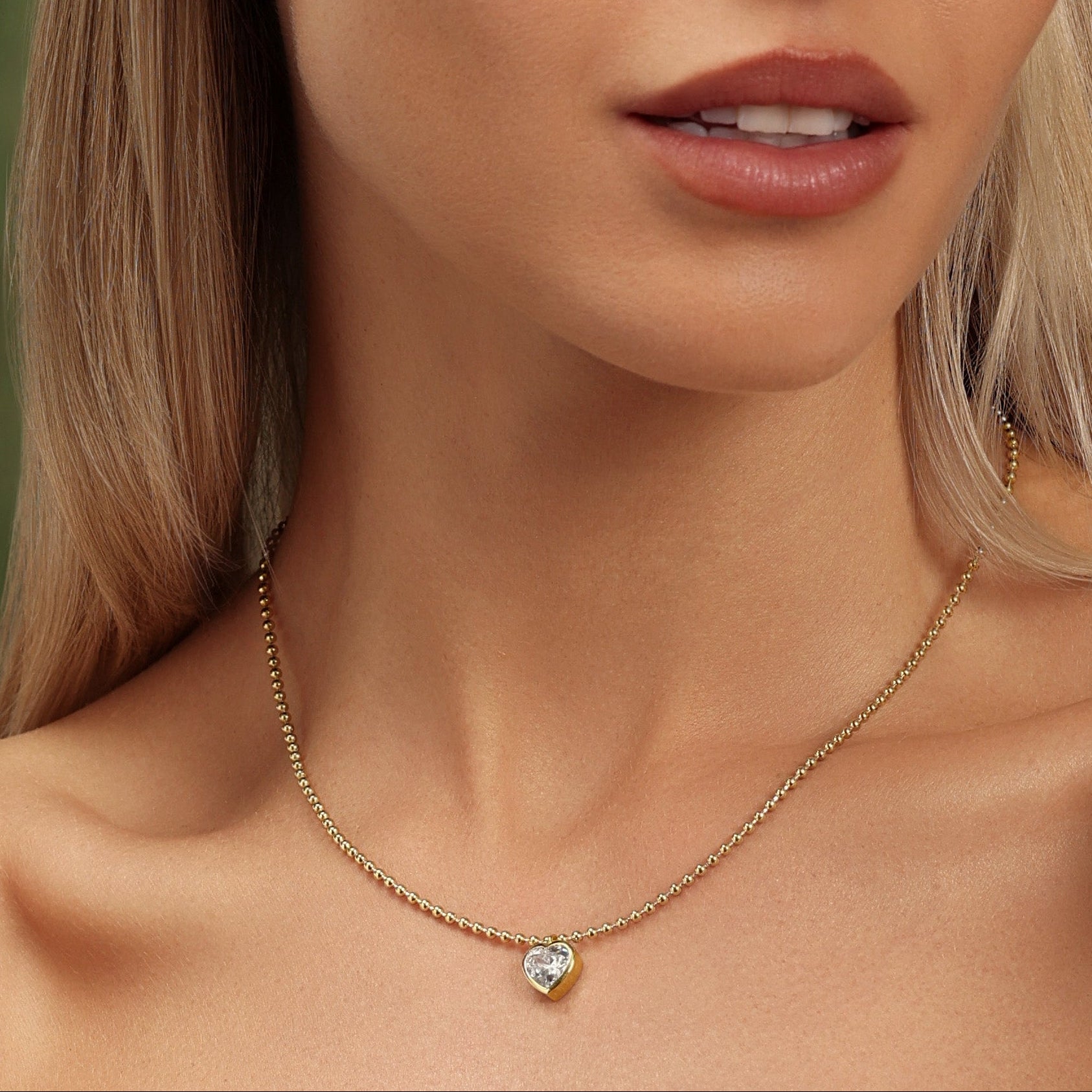 Celeste Heart Pendant Necklace