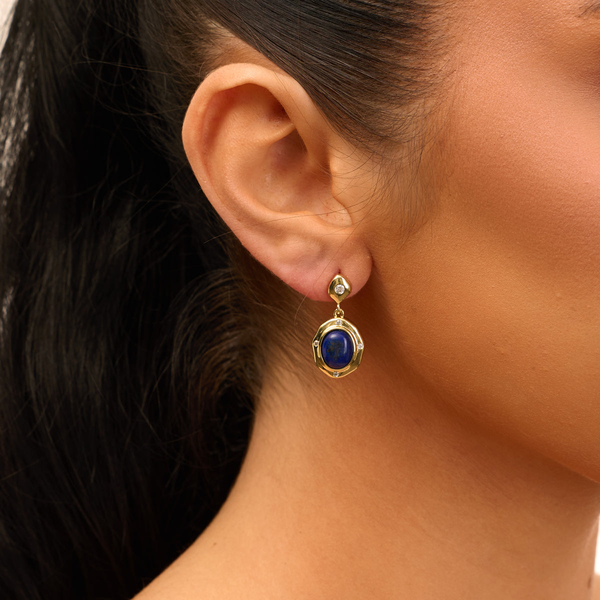 Aveline Lapis Drop Earrings