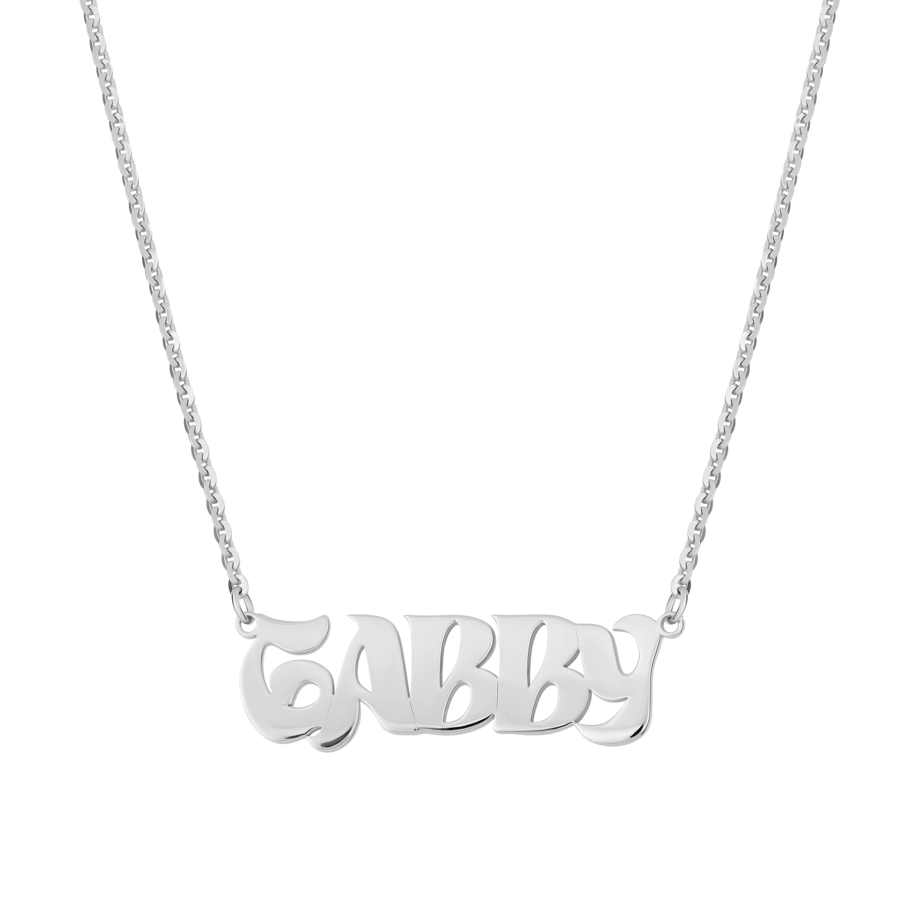 Groovy Letter Name Necklace