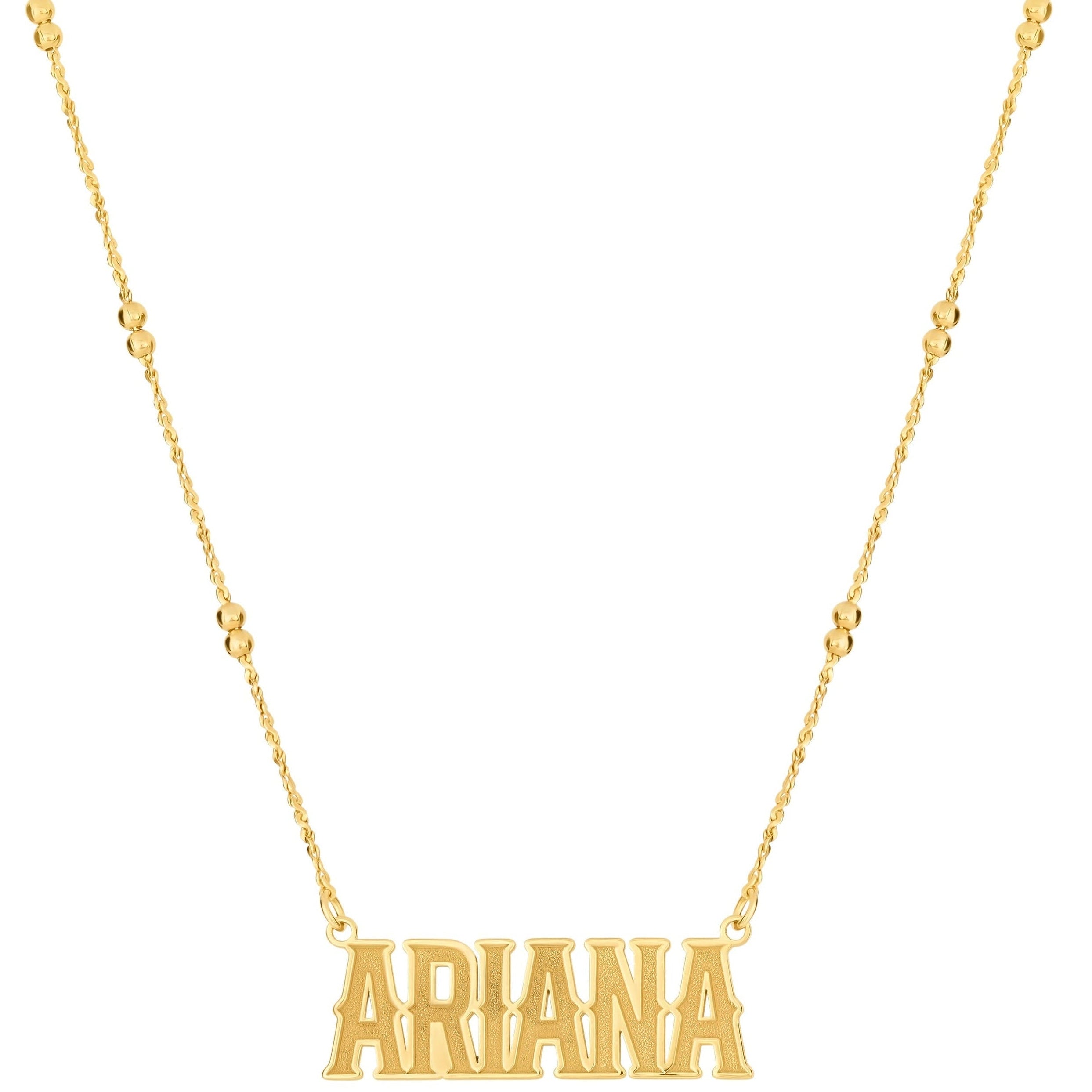 Western Beaded Name Necklace