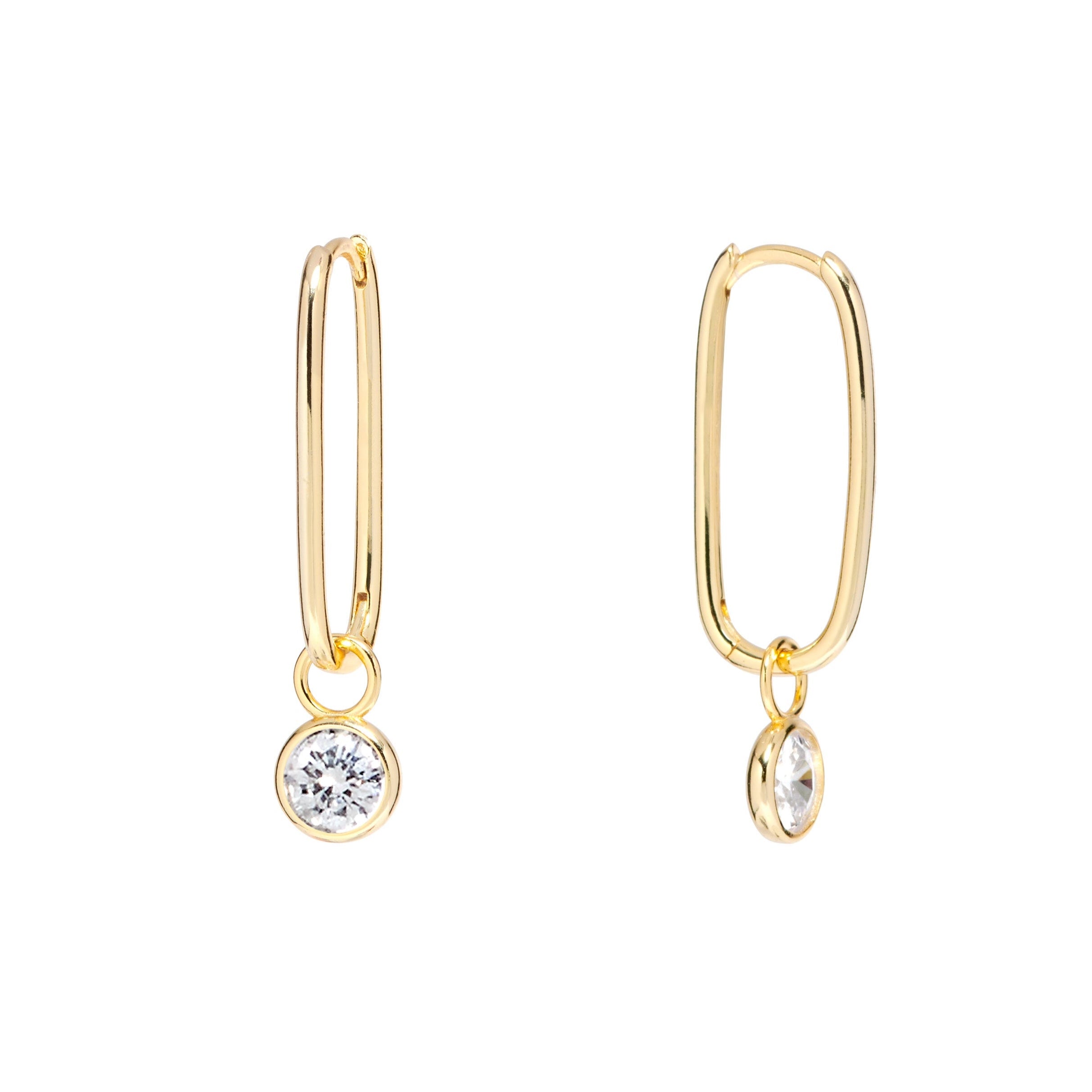 The Piana Bezel Earrings
