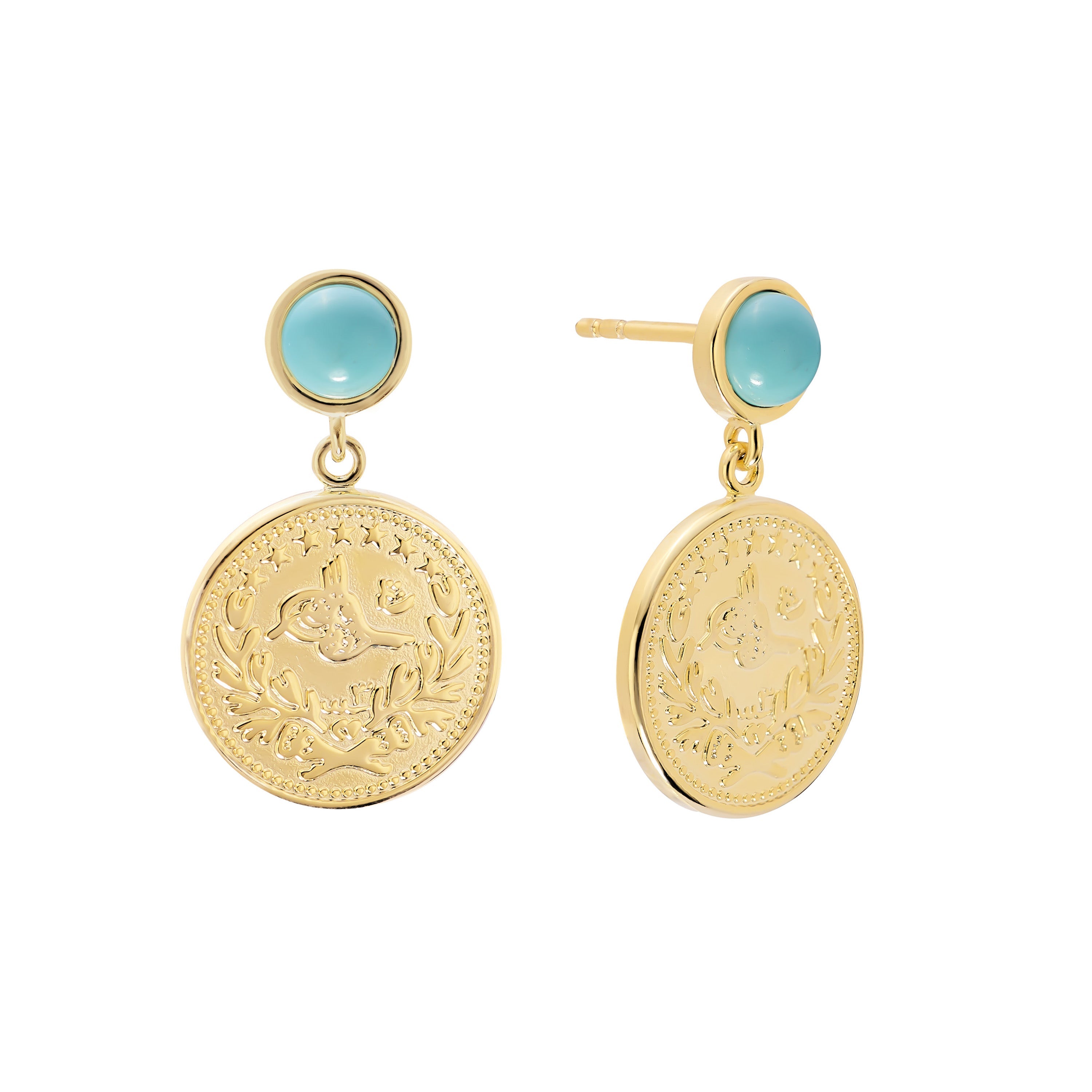 Coastal Coin Drop Earrings