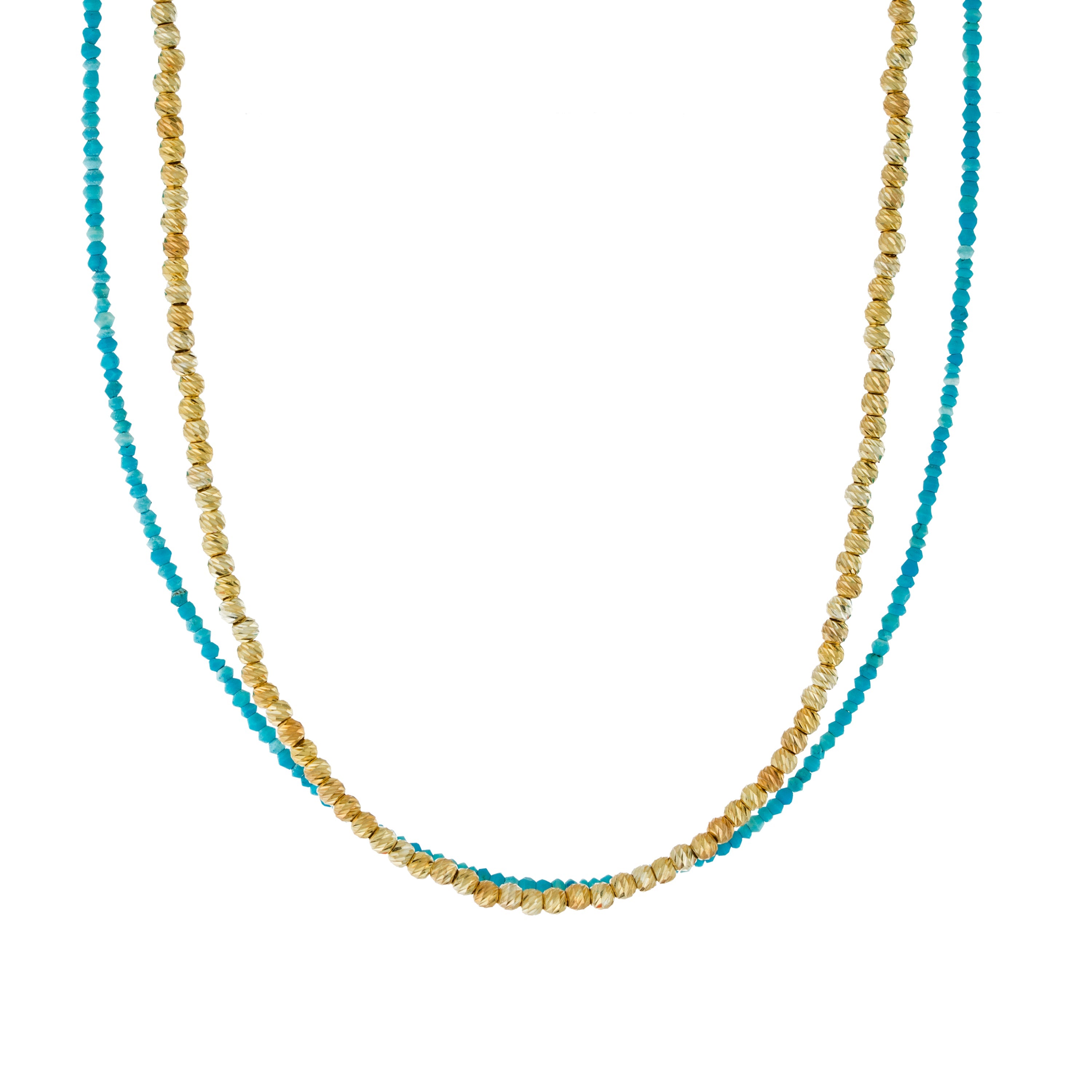 Turquoise Coast Double Beaded Necklace