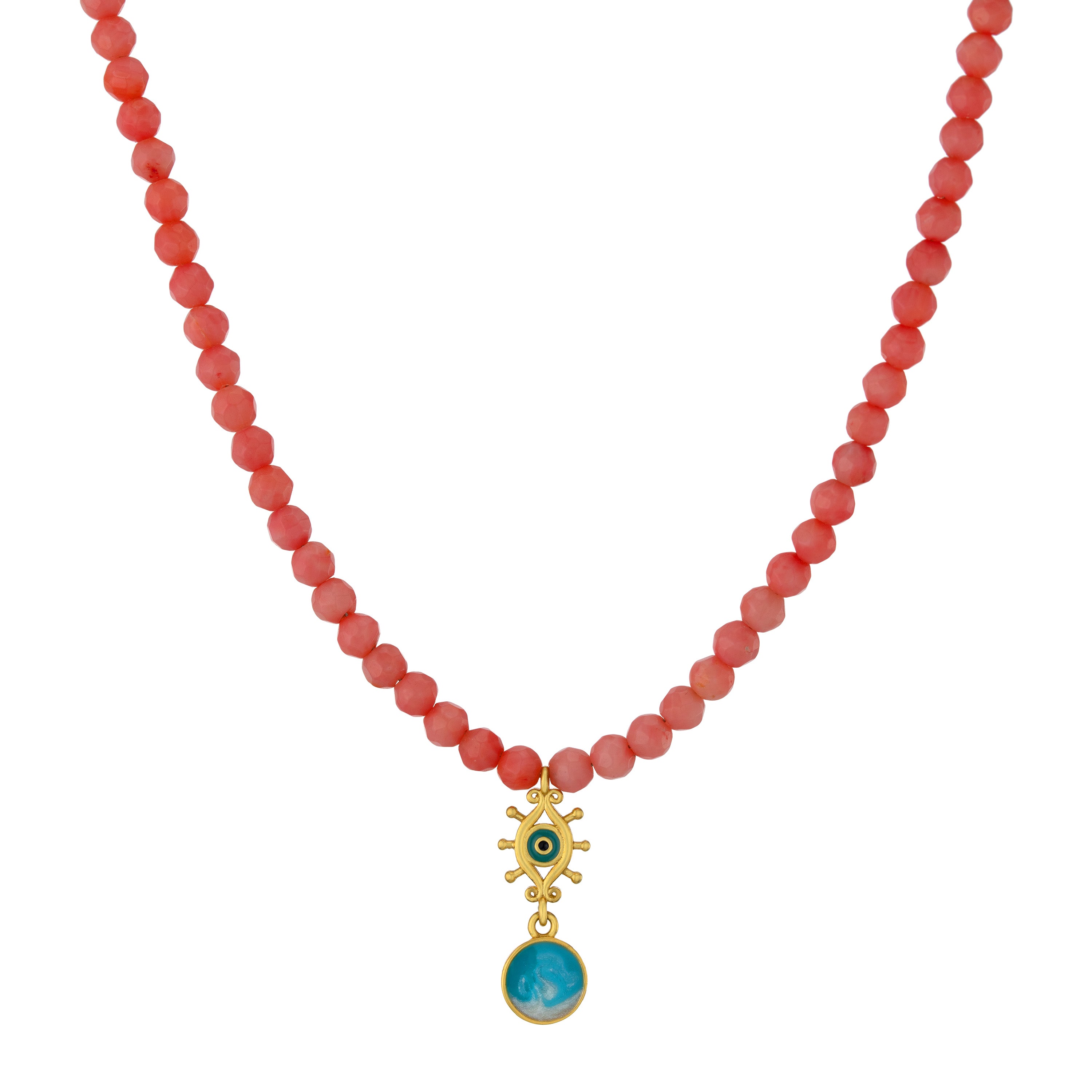 Coral Coast Guardian Beaded Necklace