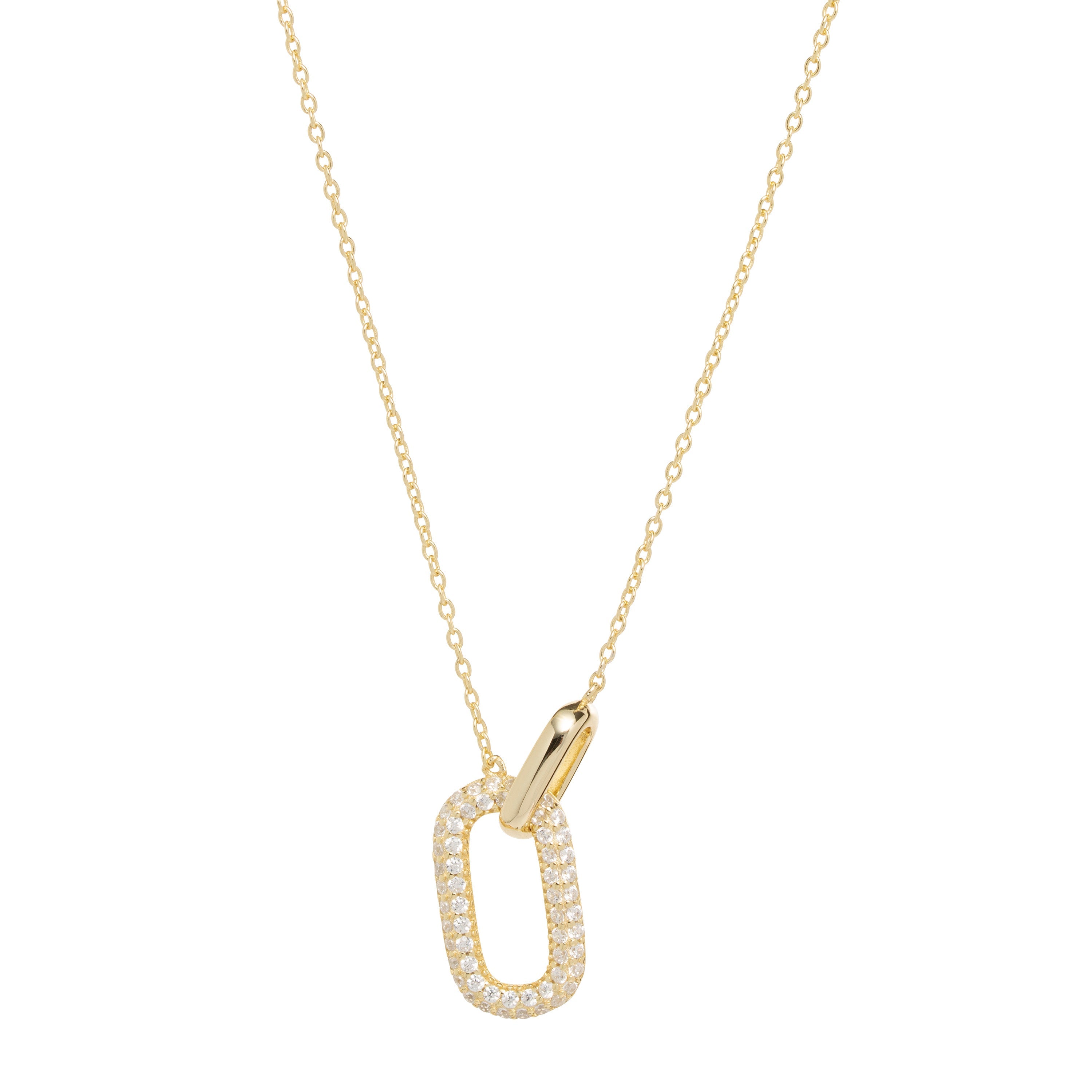 Eterna Pavé Link Necklace