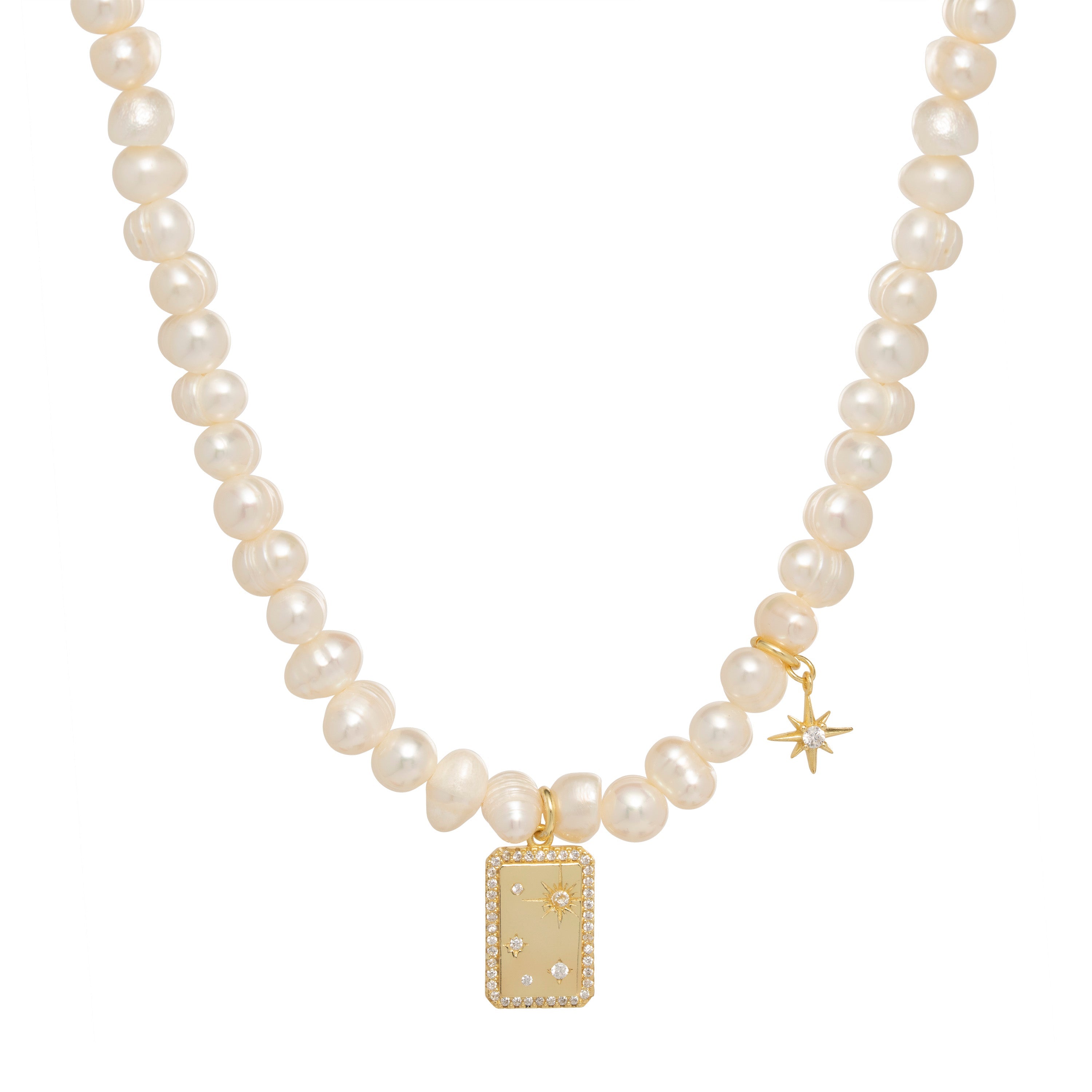 Celestial Charm Pearl Necklace