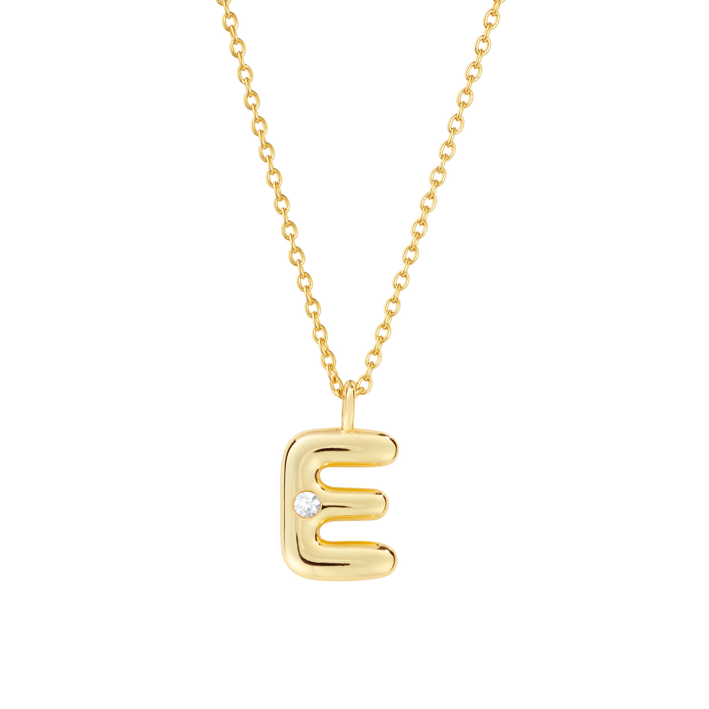 Bubble Initial Necklace