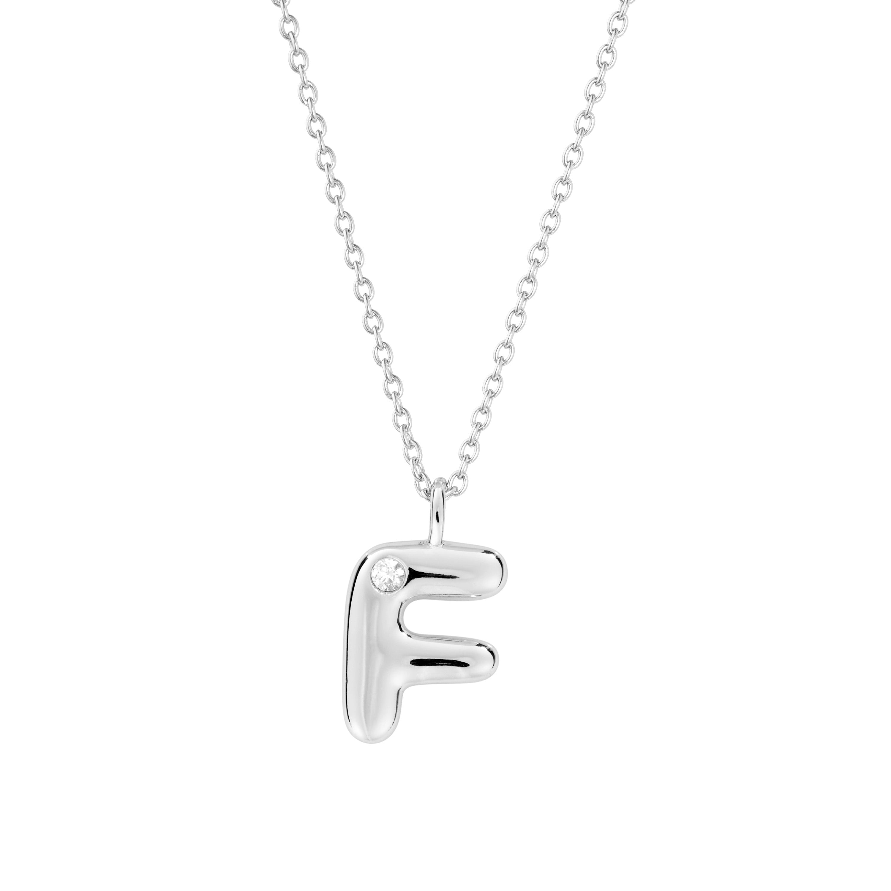Bubble Initial Necklace
