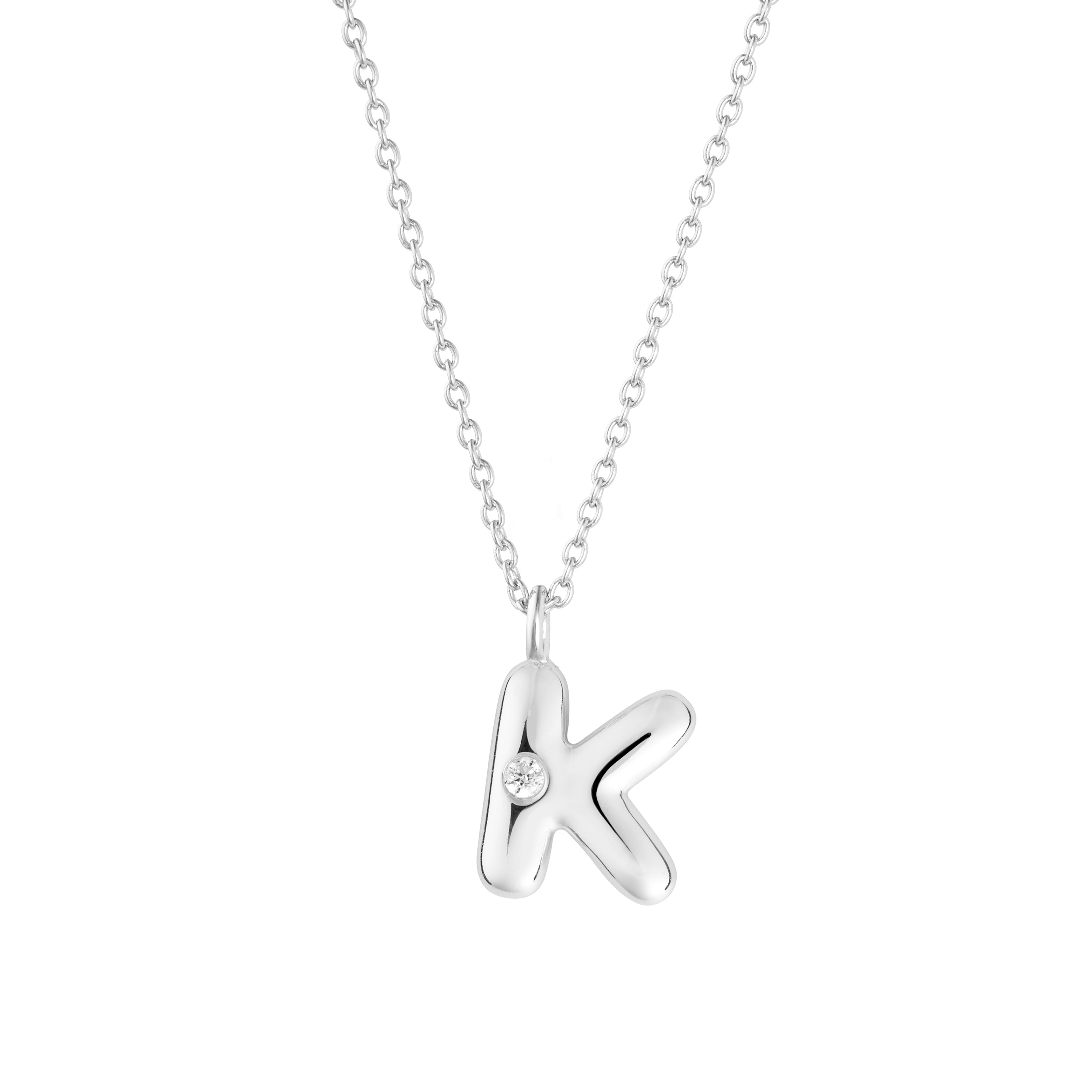 Bubble Initial Necklace