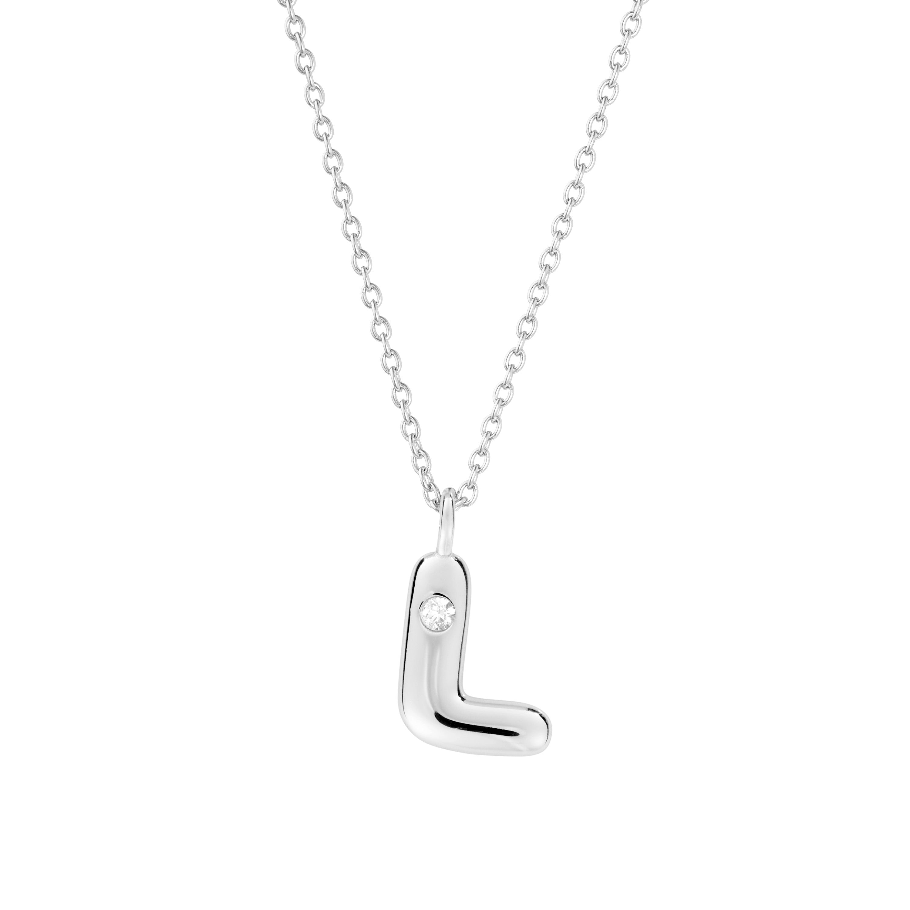 Bubble Initial Necklace