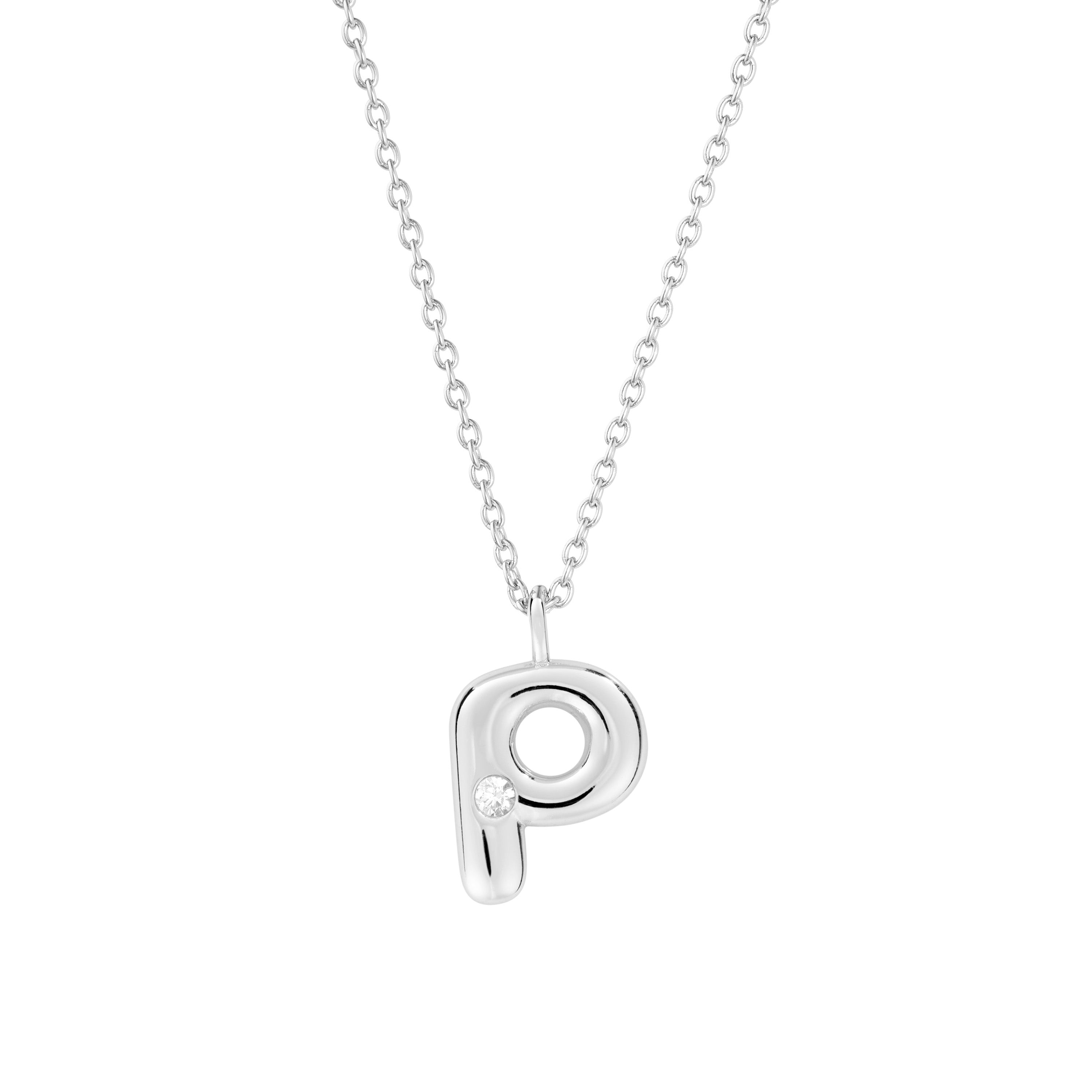 Bubble Initial Necklace