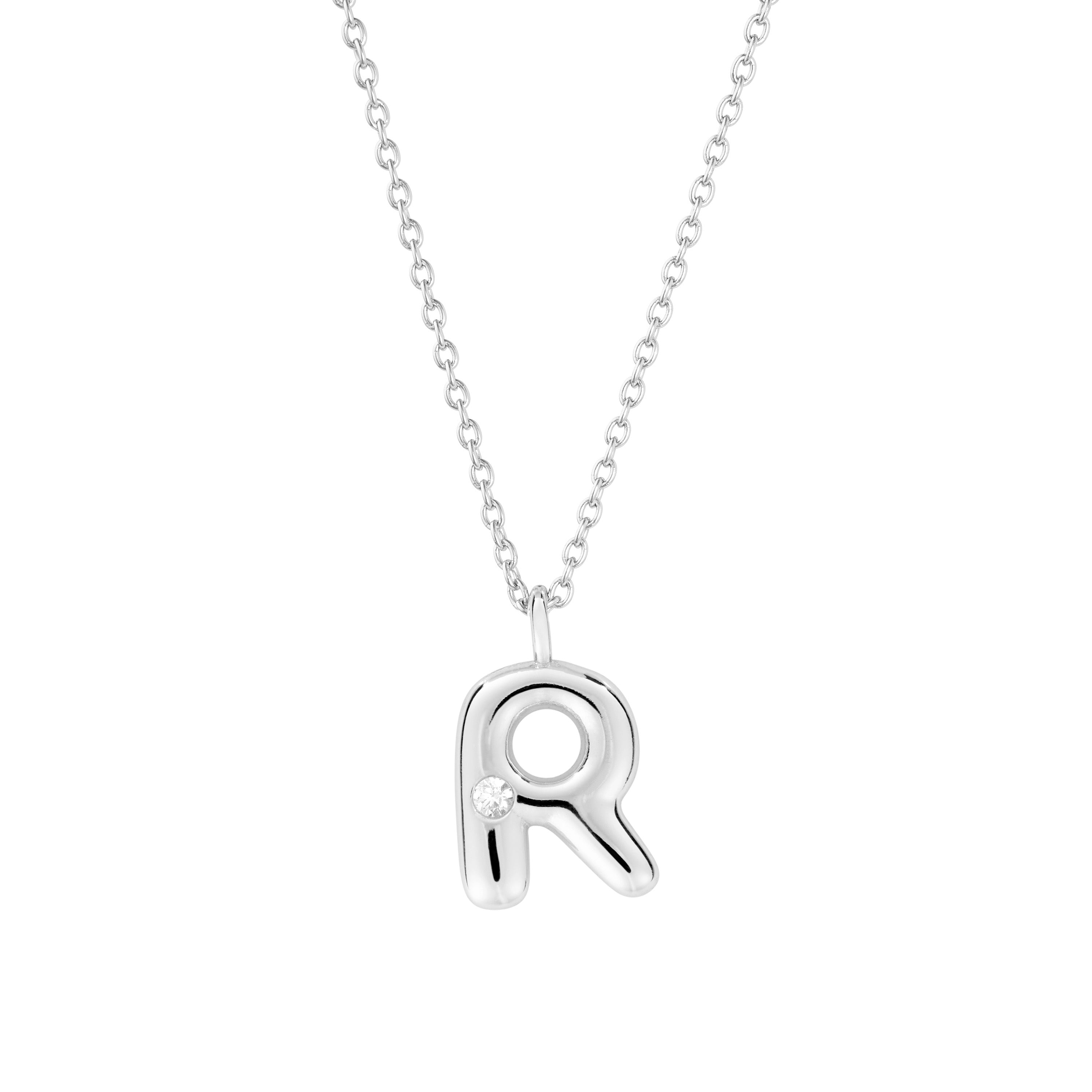 Bubble Initial Necklace