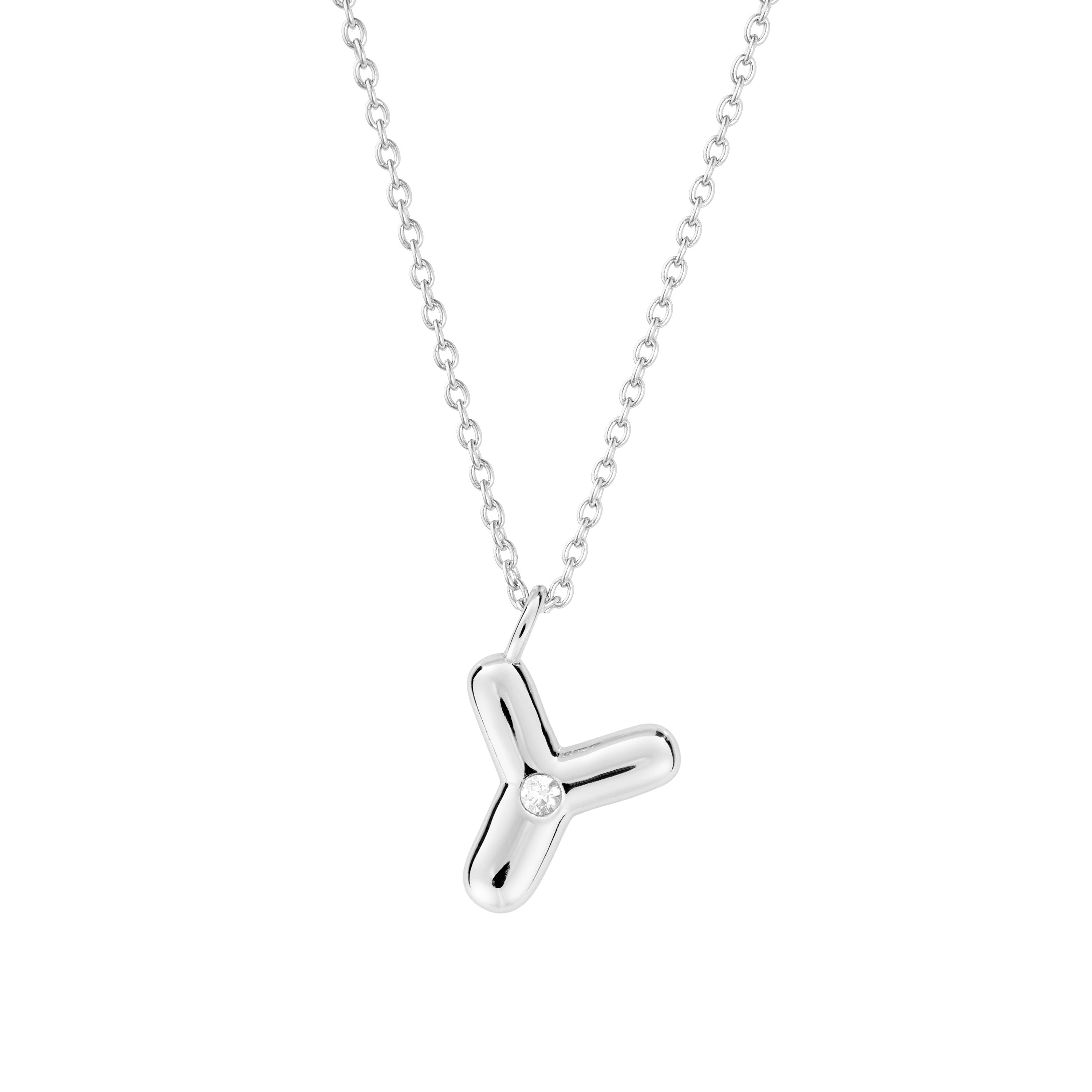 Bubble Initial Necklace