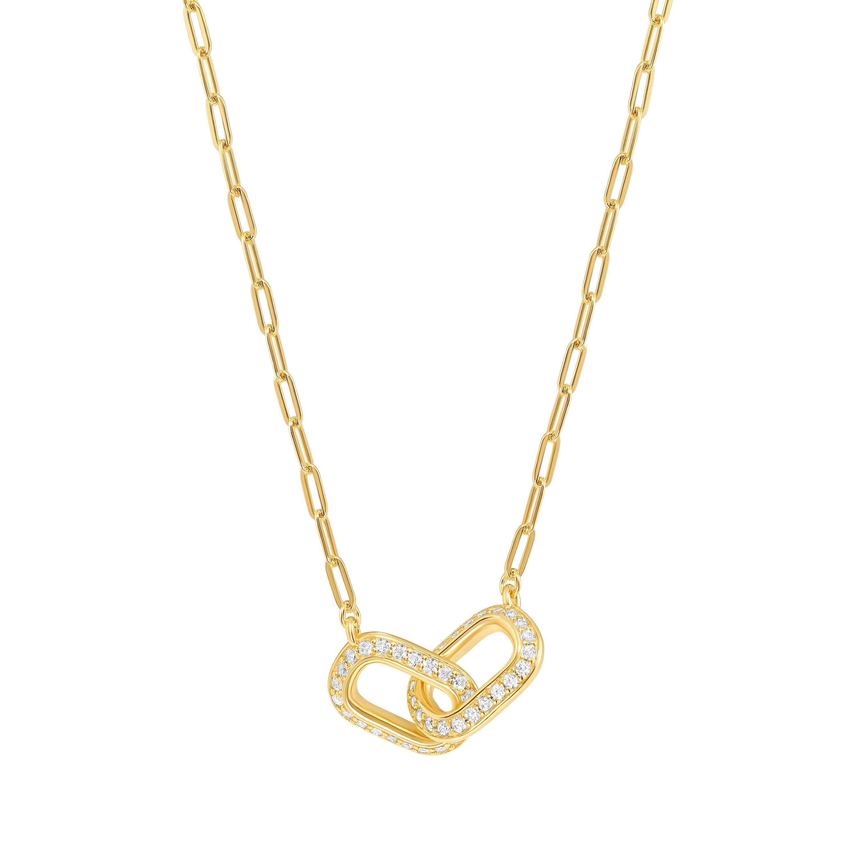 Catena Duo Pavé Necklace