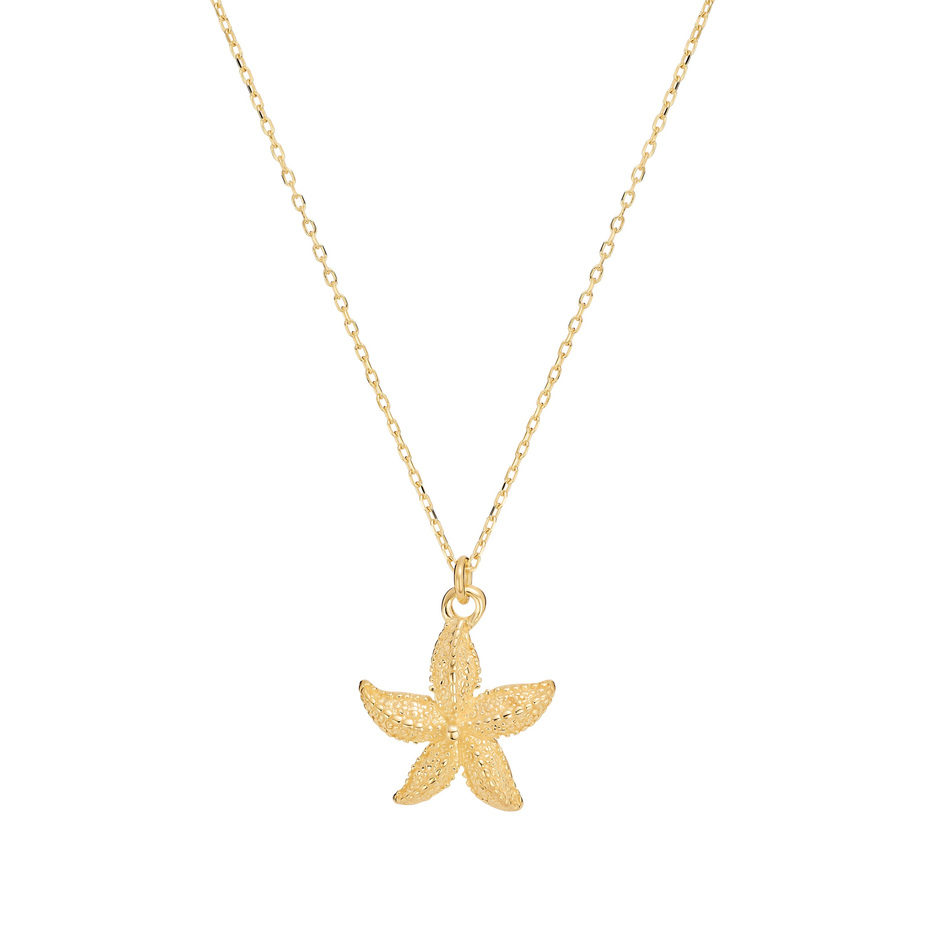 Sunlit Starfish Pendant Necklace