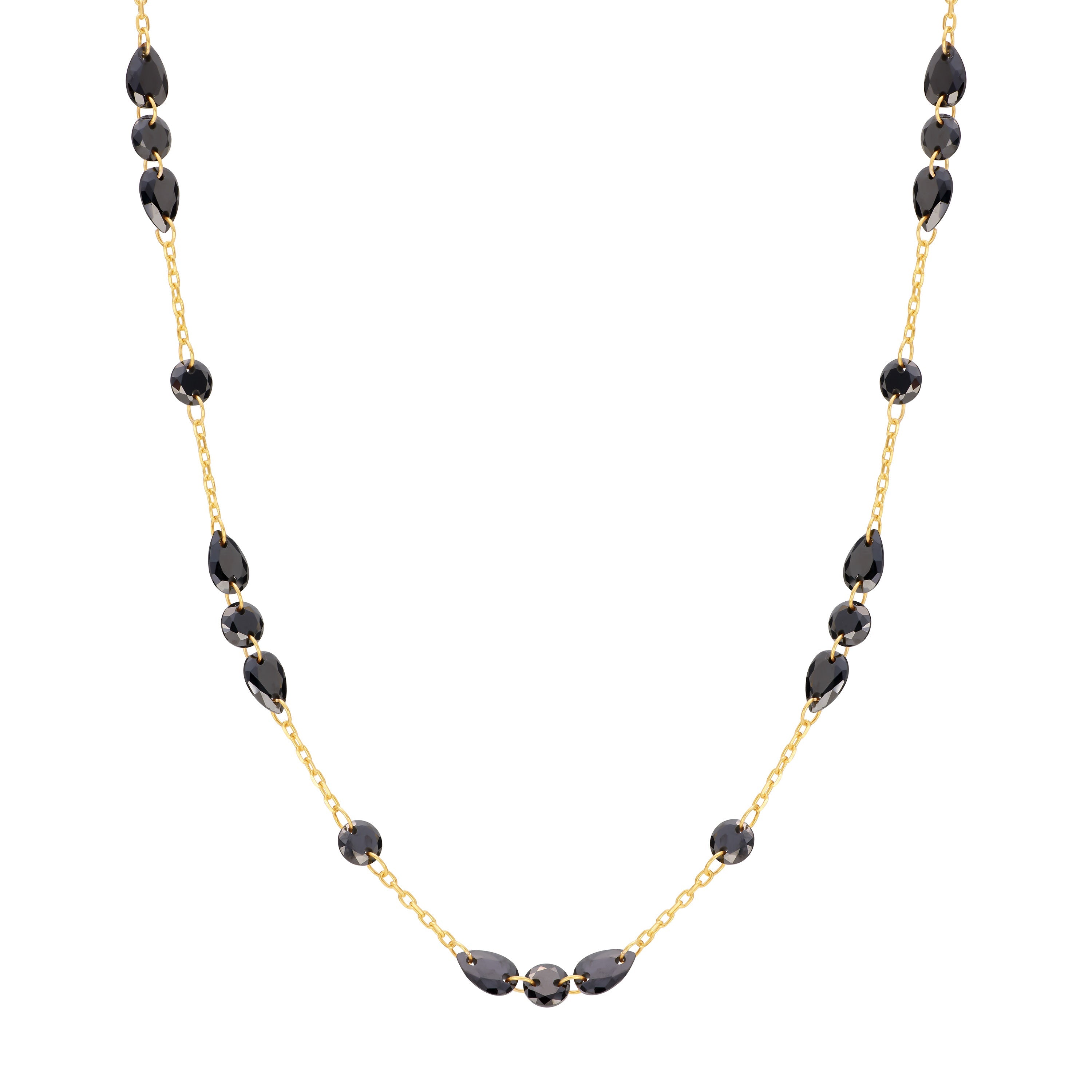 Solenne Noir Station Necklace