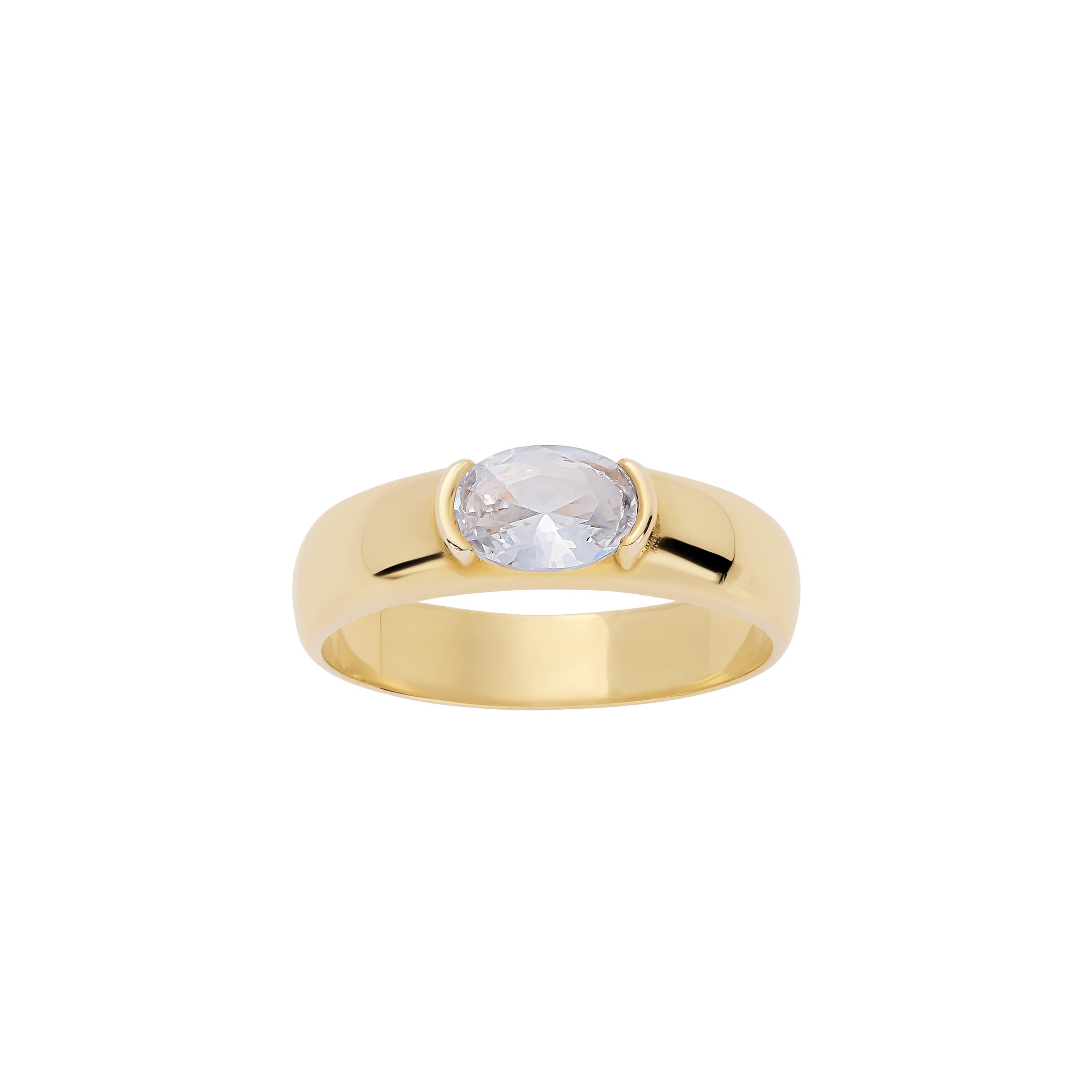Bezel Oval Ring