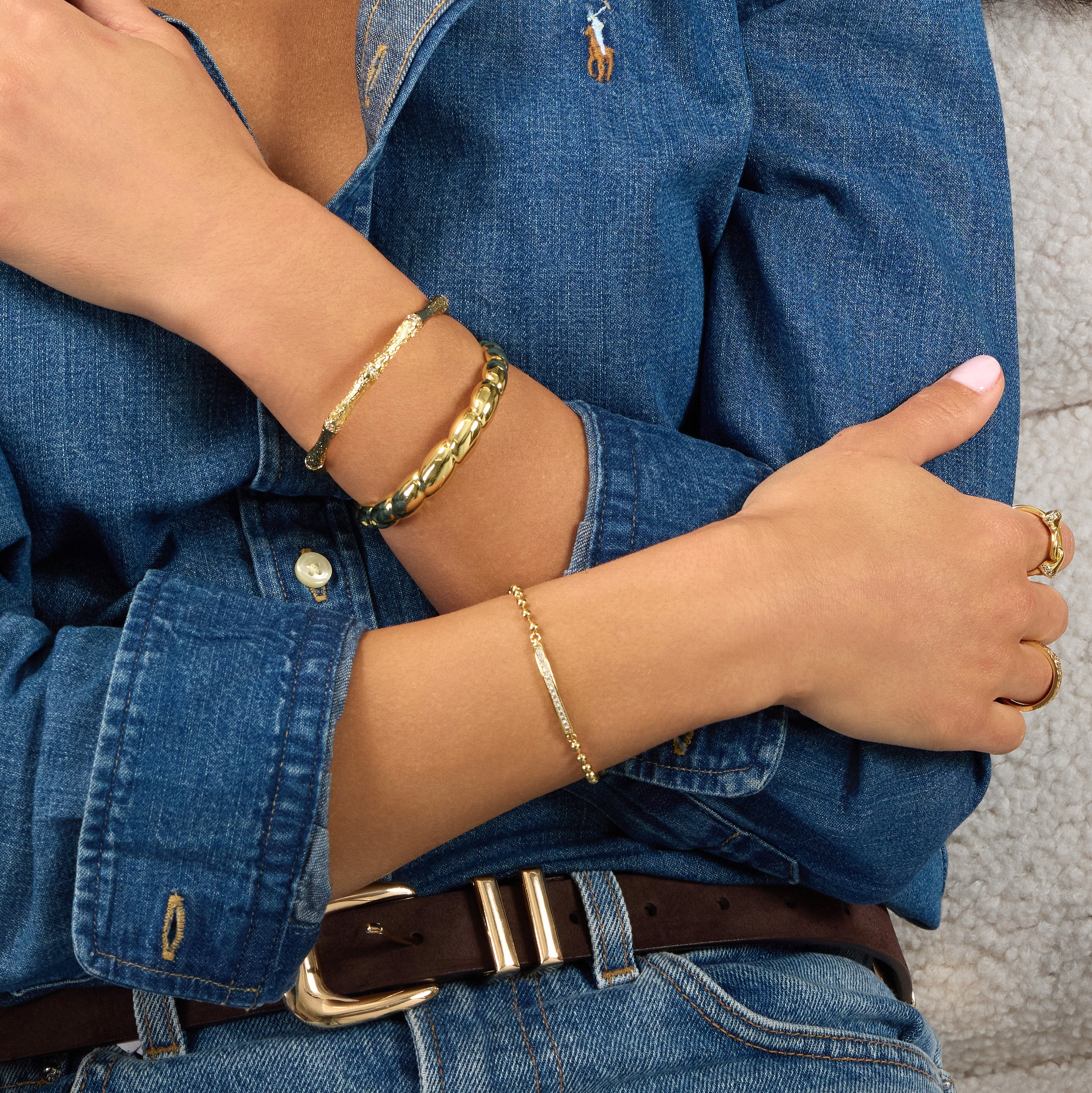 The Solara Bamboo Cuff Bracelet