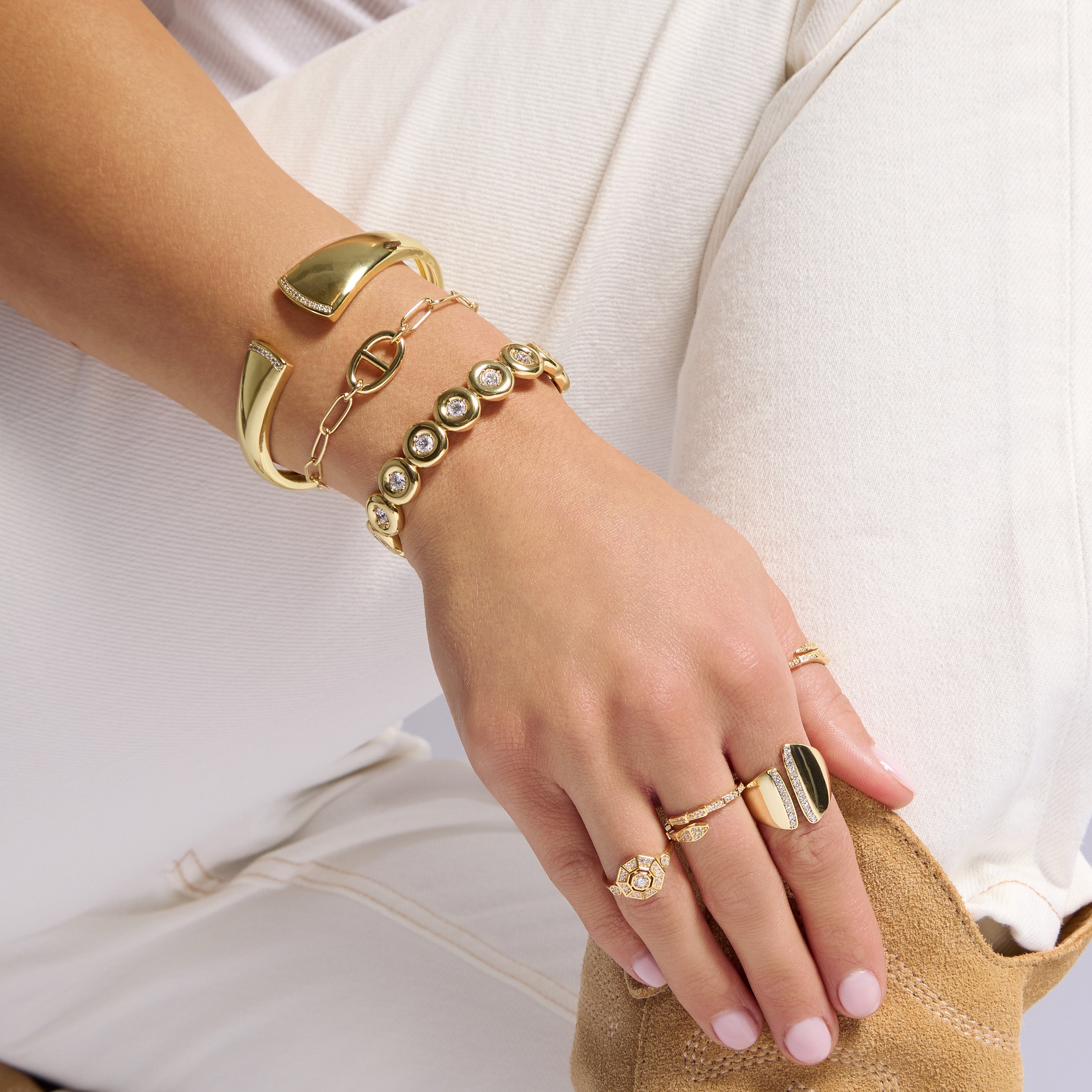 Chunky Bubble Cuff Bracelet