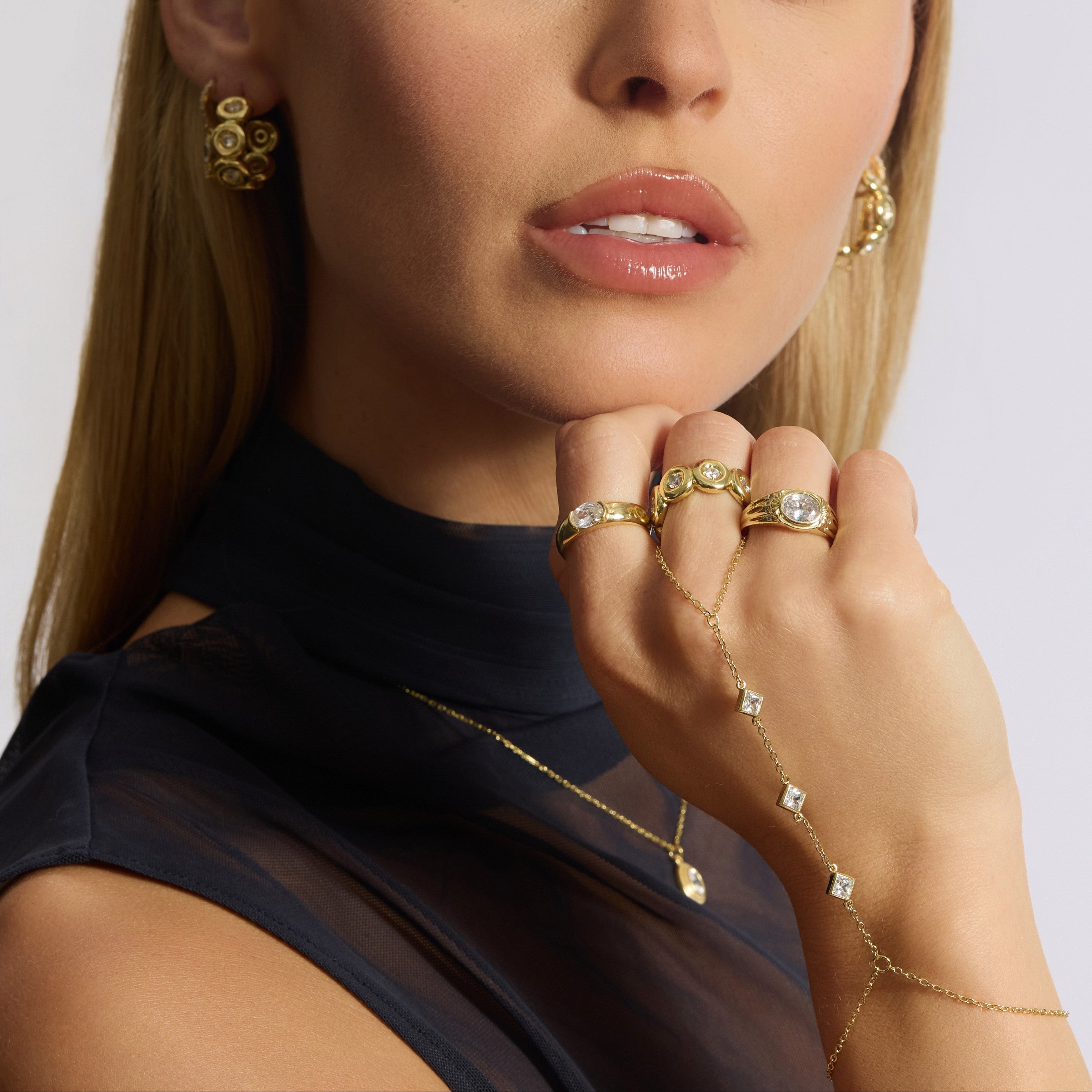 Chunky Bubble Bezel Ring