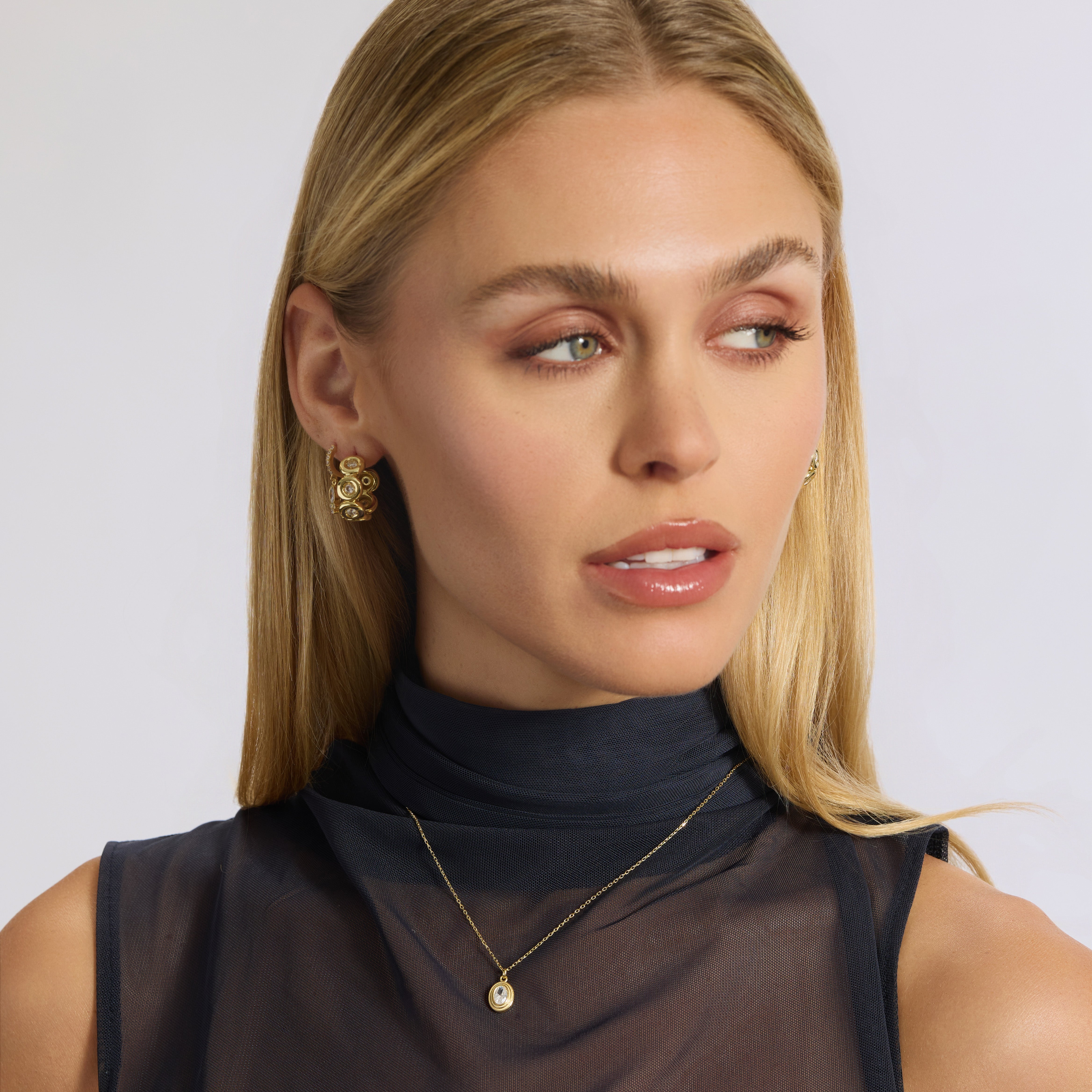 Chunky Bubble Hoop Earrings