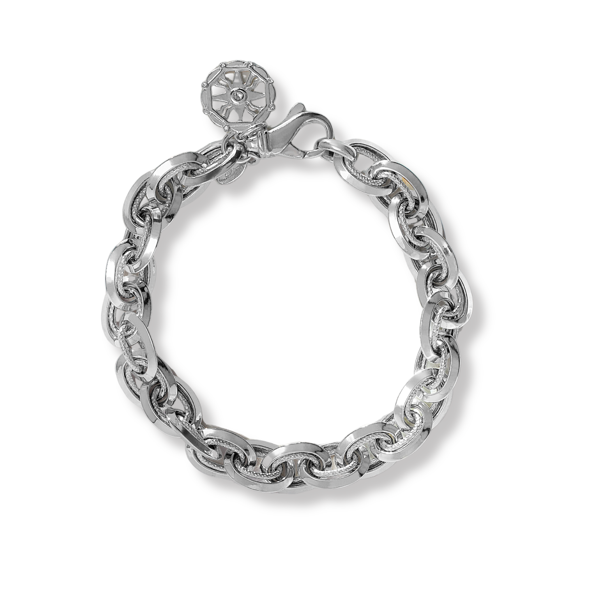 Textured Chain Link Bracelet