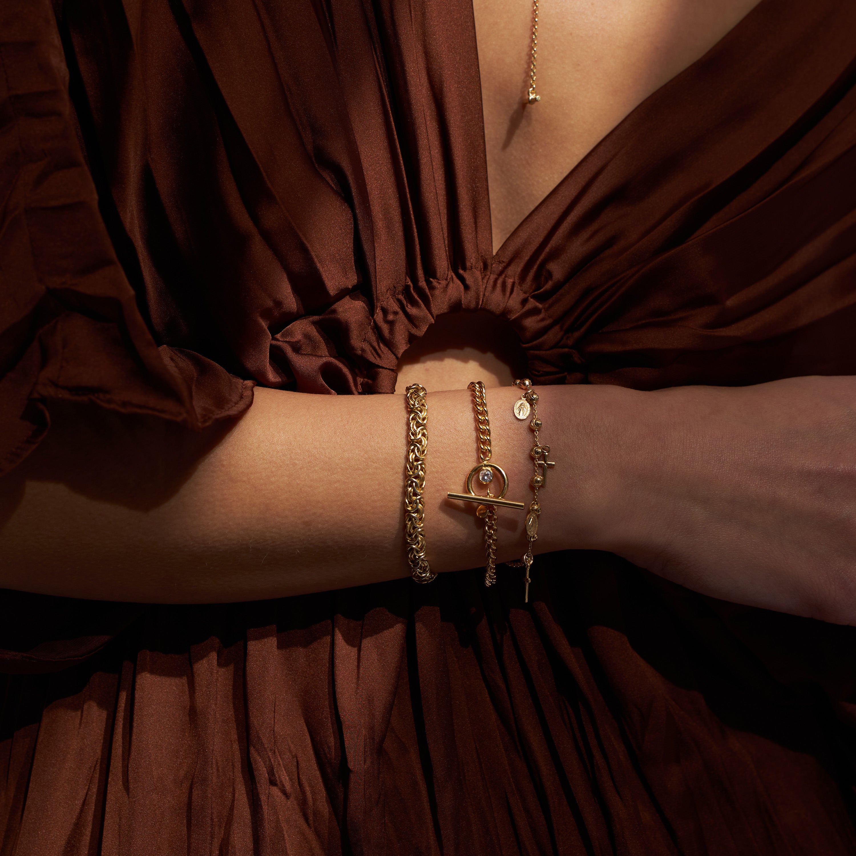 Radiant Cross Bracelet