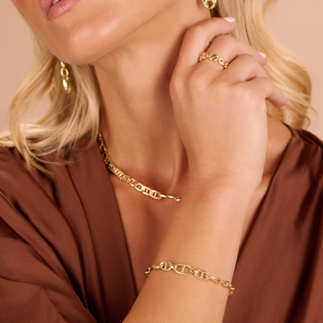 Graduated Mariner Link Bracelet