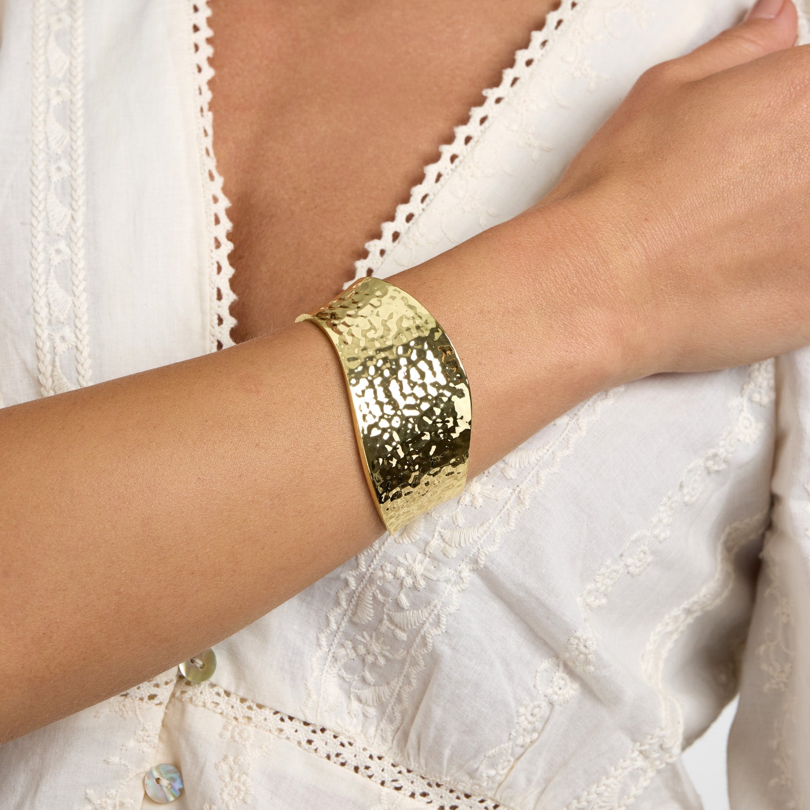 Tidal Texture Cuff Bracelet