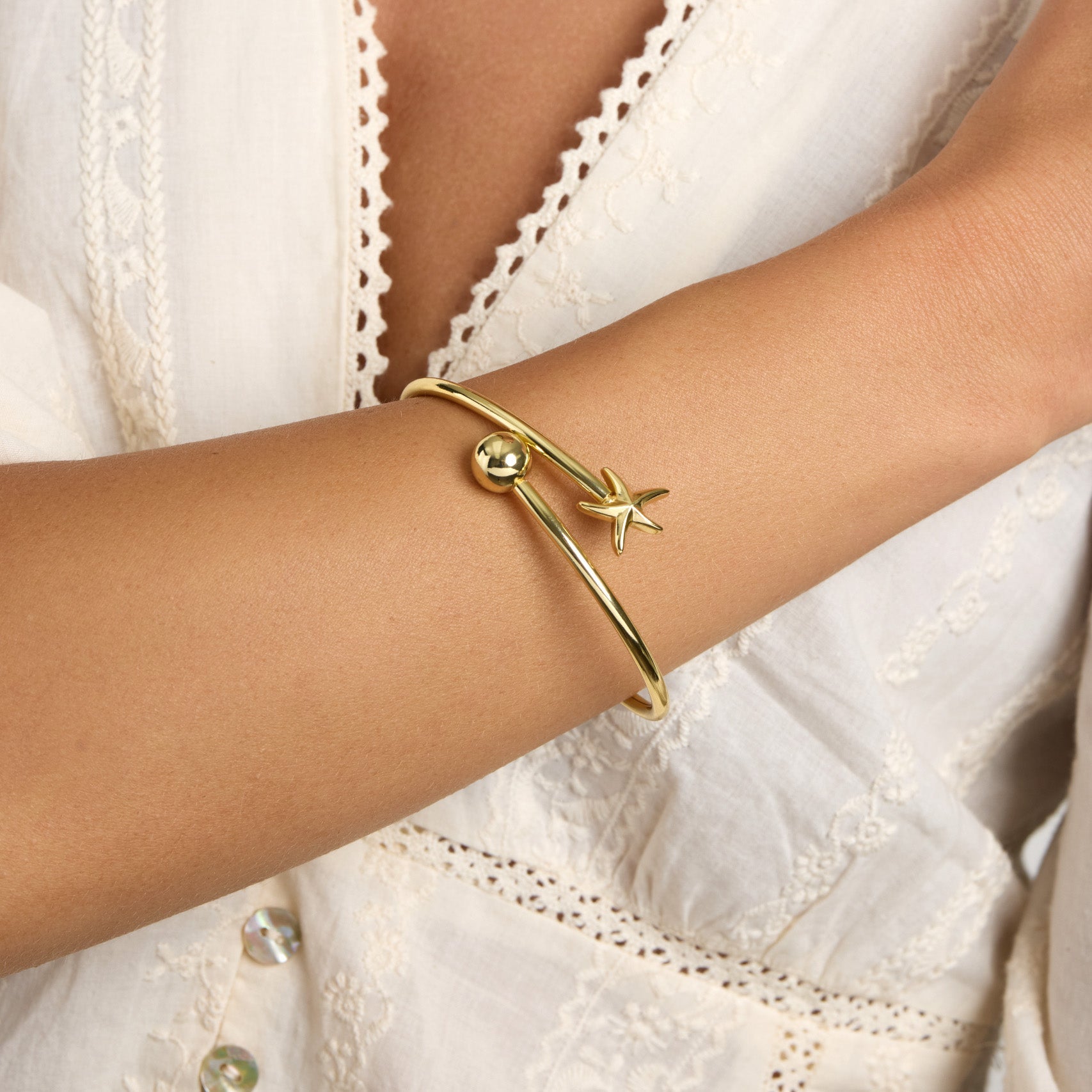 Oceane Bypass Bangle Bracelet
