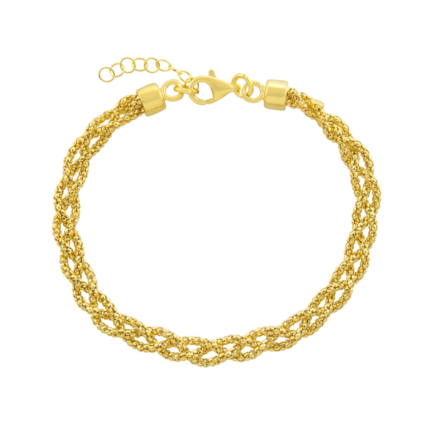 Braided Popcorn Chain Bracelet