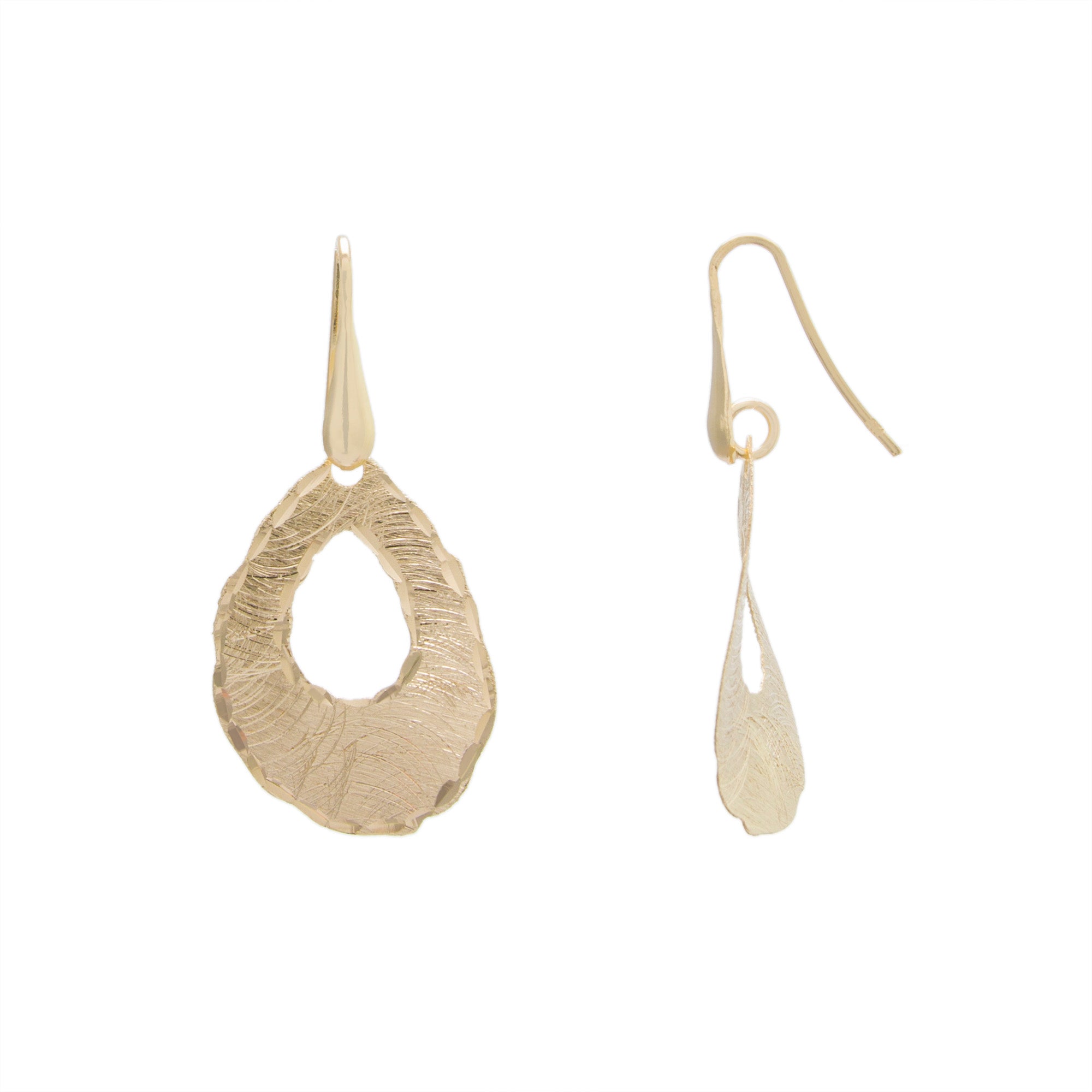 Textural Teardrop Earring