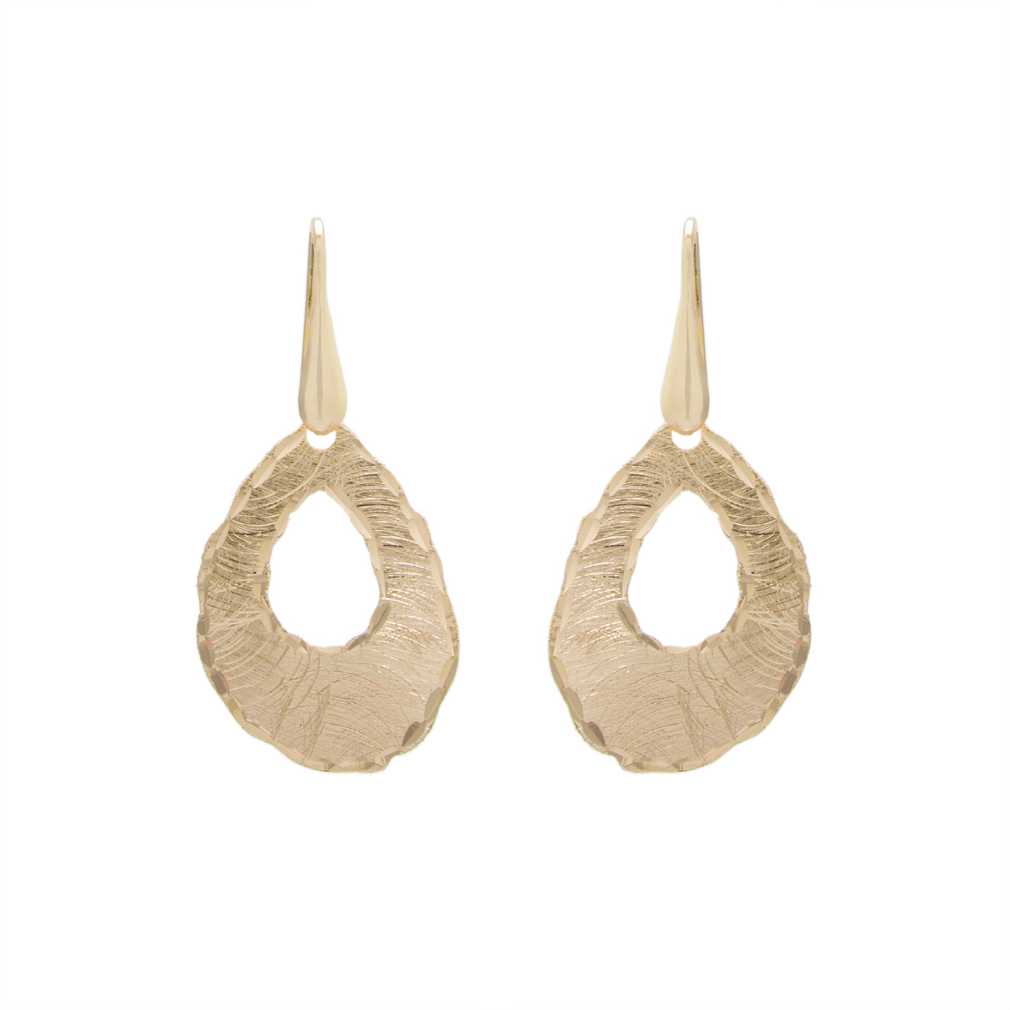 Textural Teardrop Earring