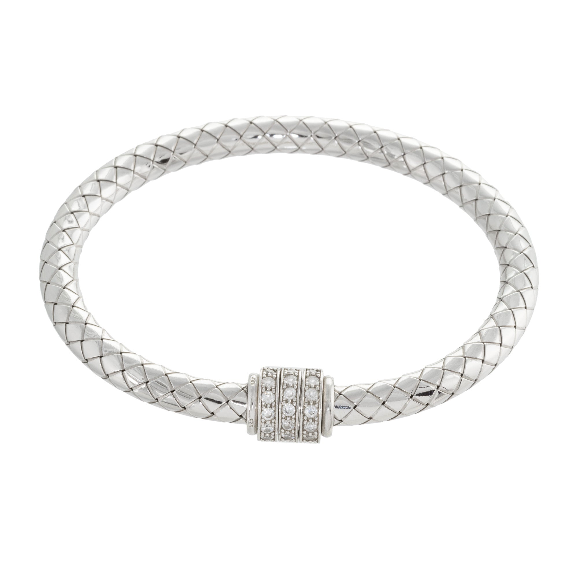 Heirloom Woven Crystal Bangle