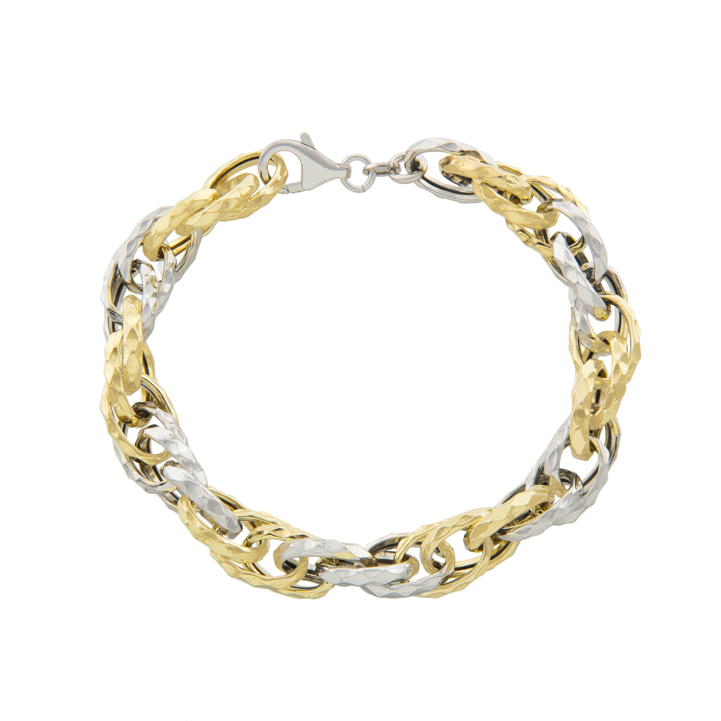 Mixed Textural Link Bracelet