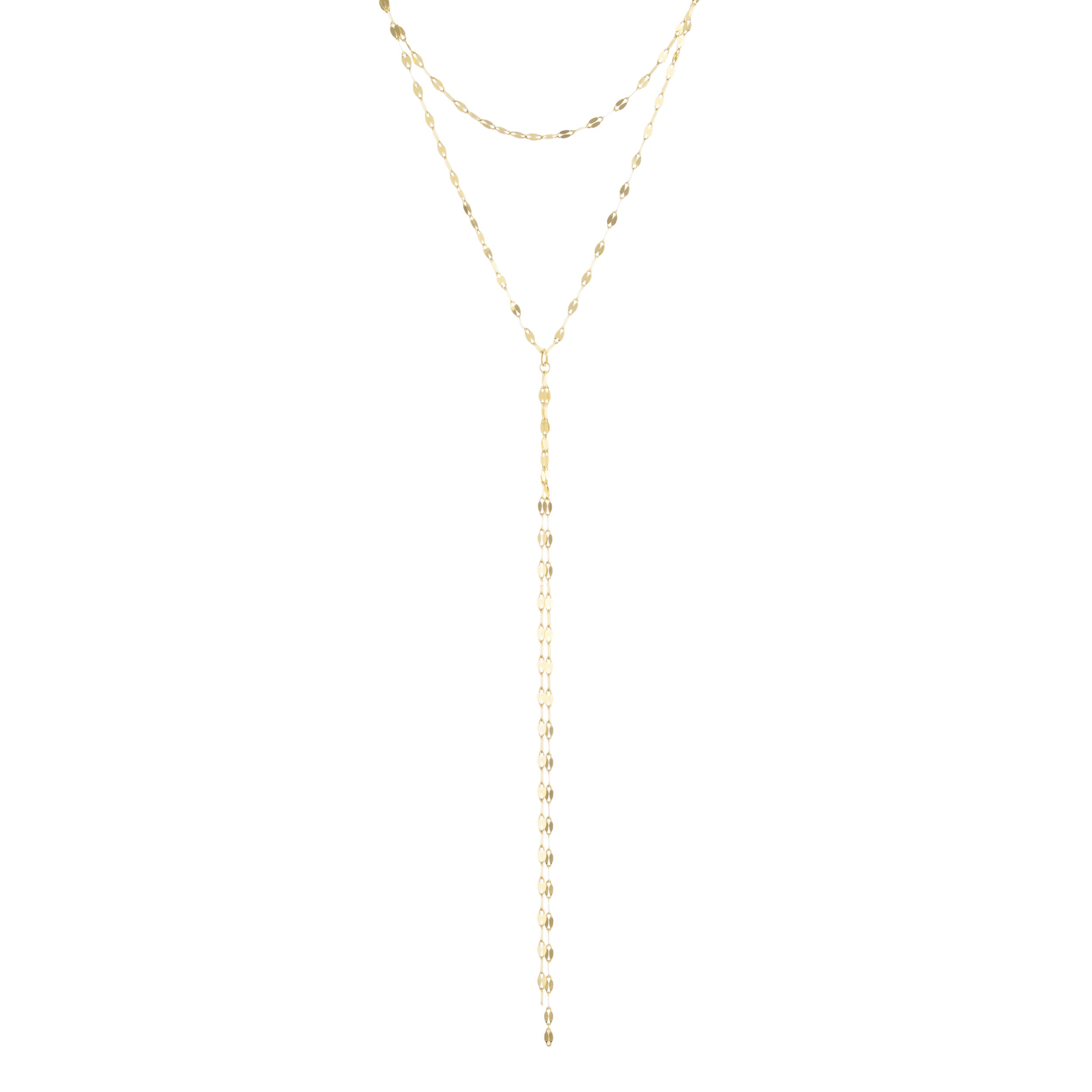 Mirror Link Y-Necklace