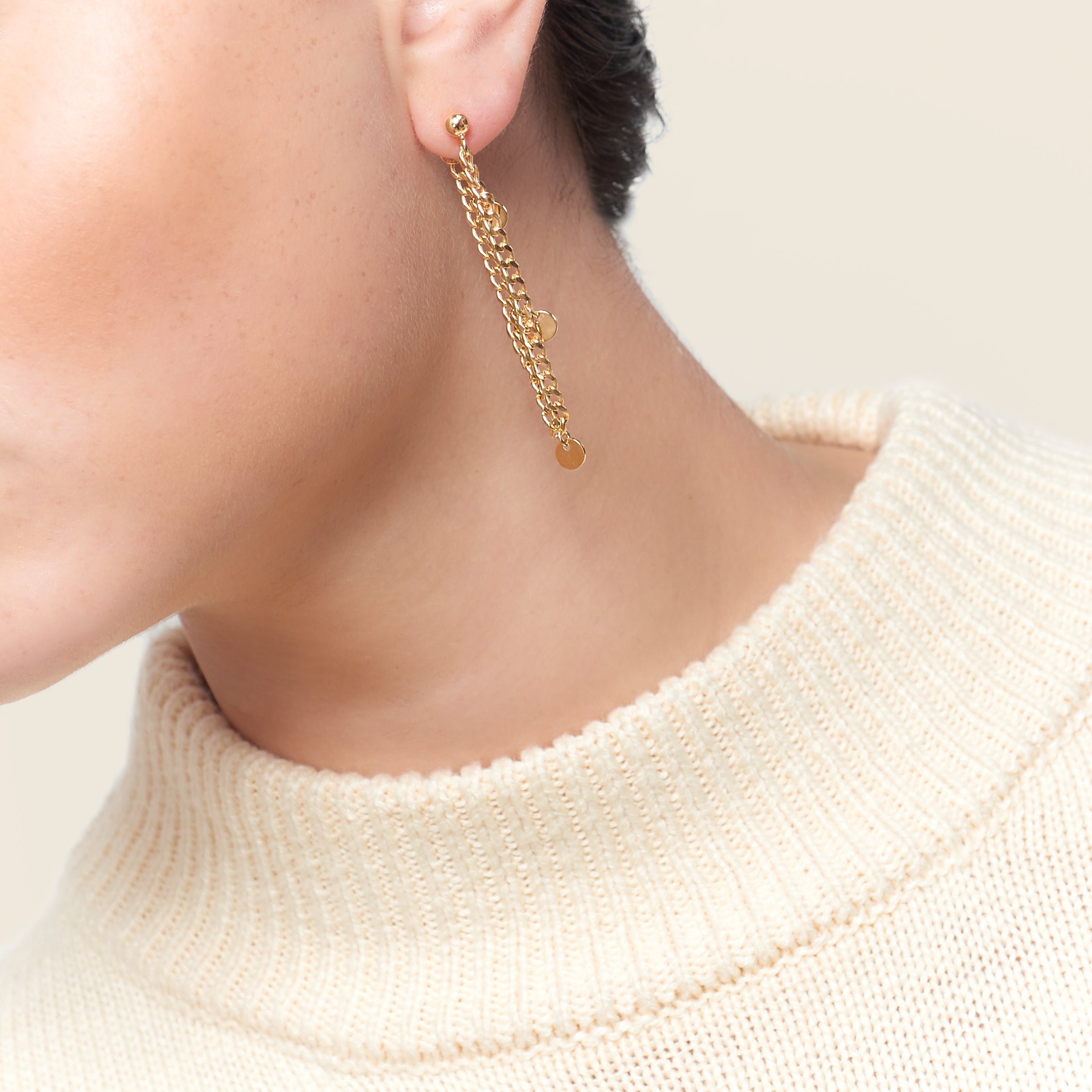 Monaco Chain Link Drop Earrings