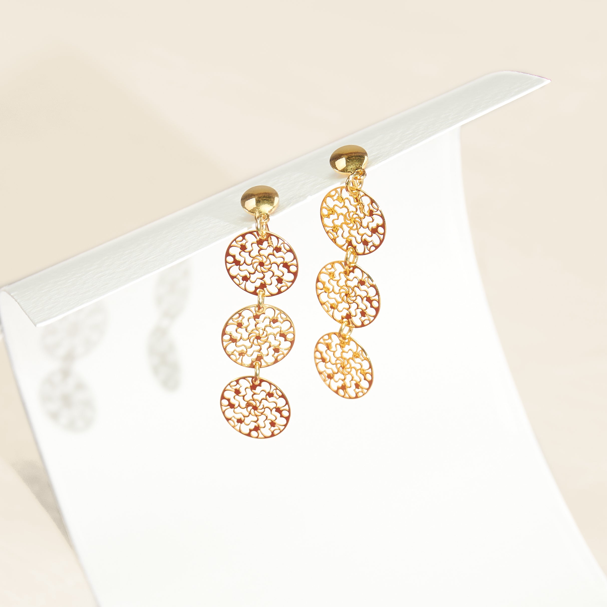 Filigree Circle Drop Earring