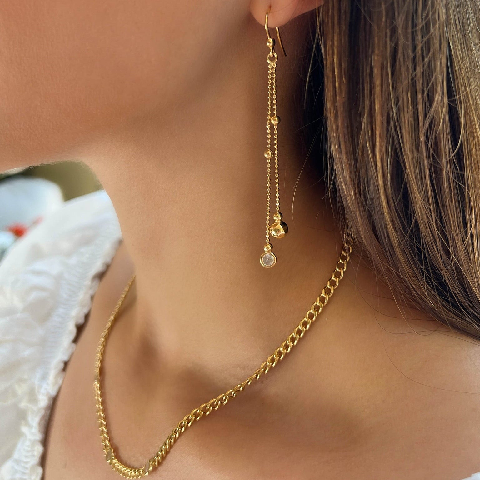 Amalfi Chain Drop Earring