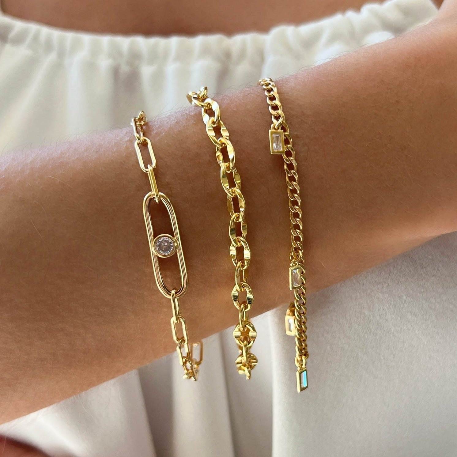 Sculpted Link Bracelet