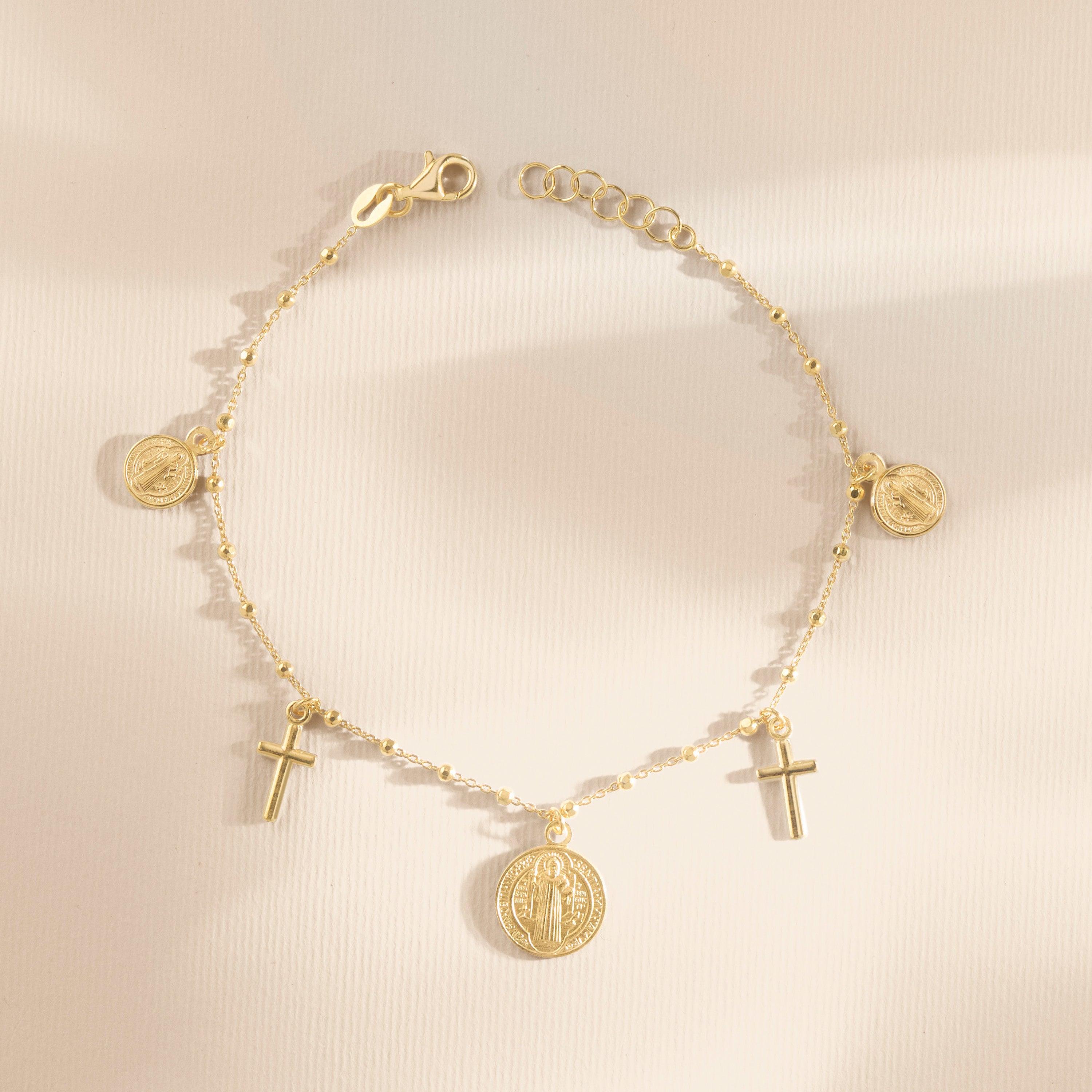 St. Benedict Coin Bracelet