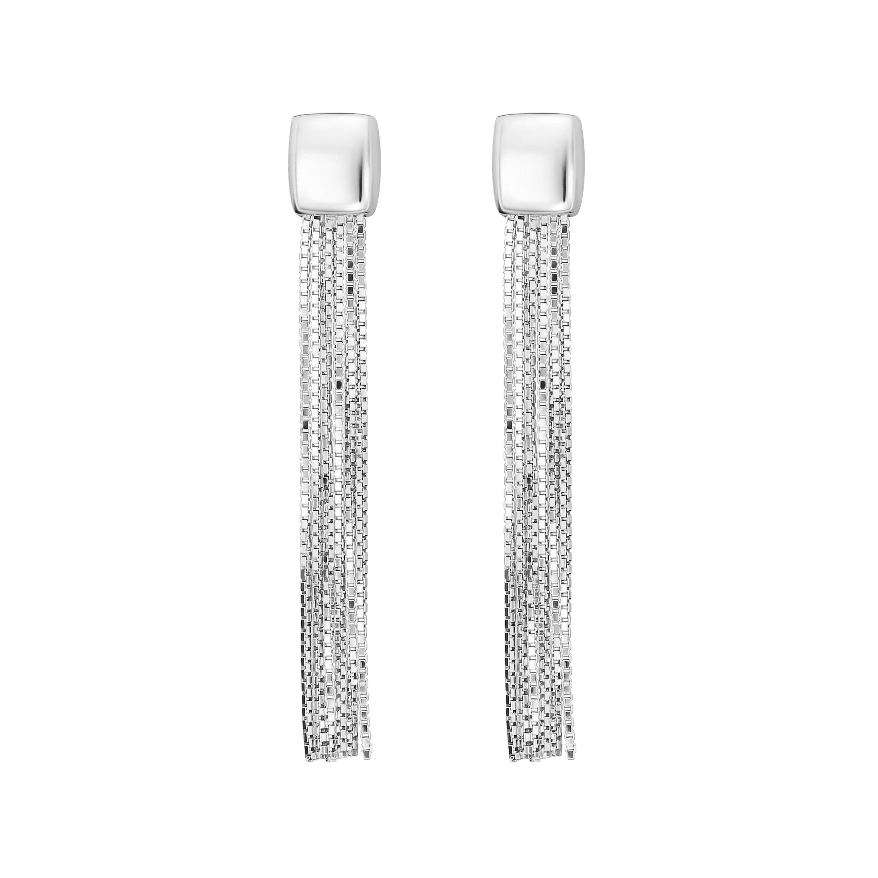Box Chain Tassel Earring