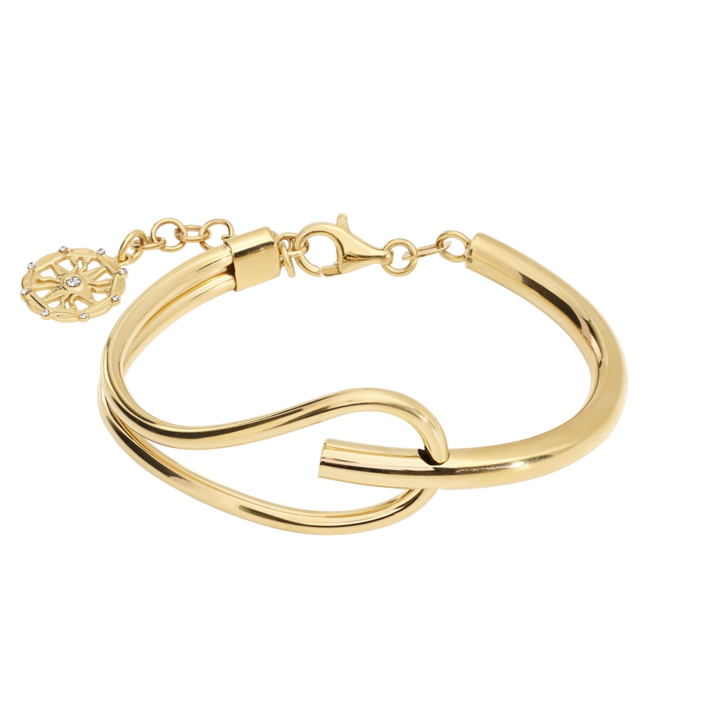 Fancy Linked Tube Bracelet