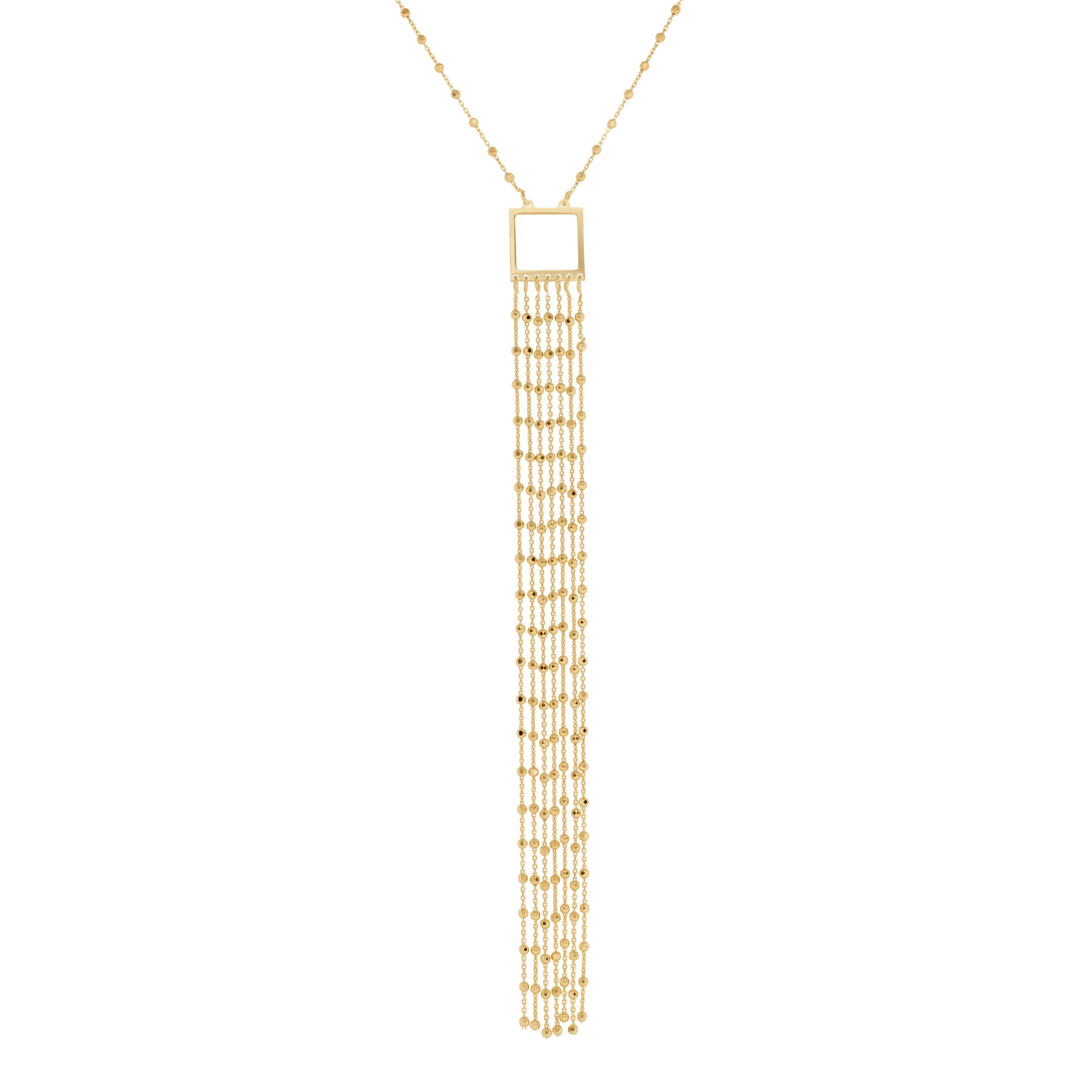 Geometric Tassel Necklace